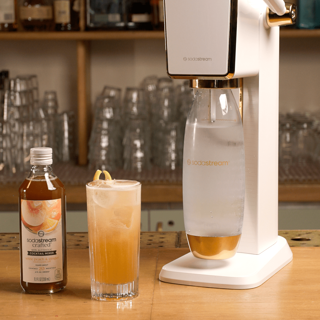 Spiced Peach Whiskey Sour – SodaStream