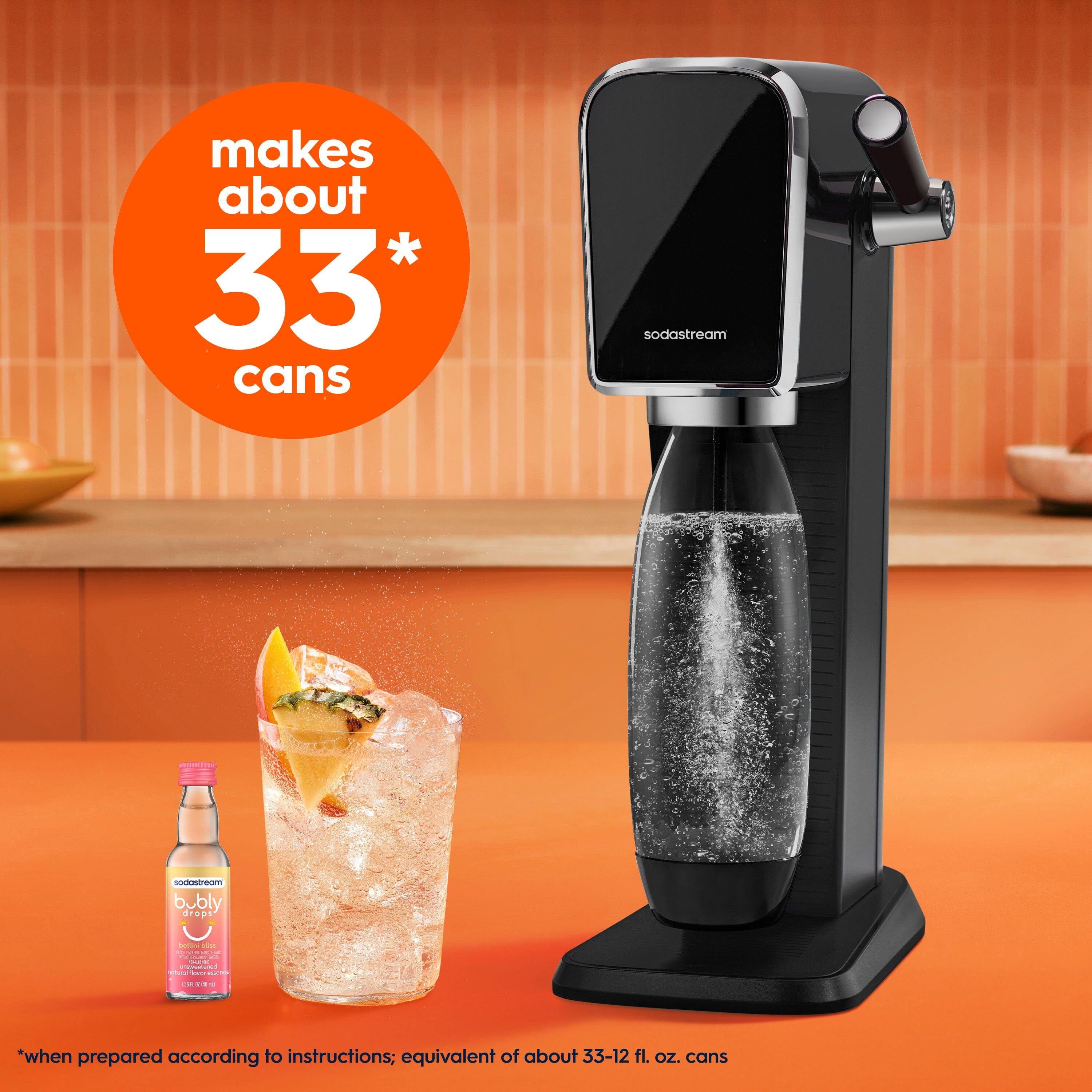 Sodastream bubly drops Bellini Bliss | Sparkling Water Flavors
