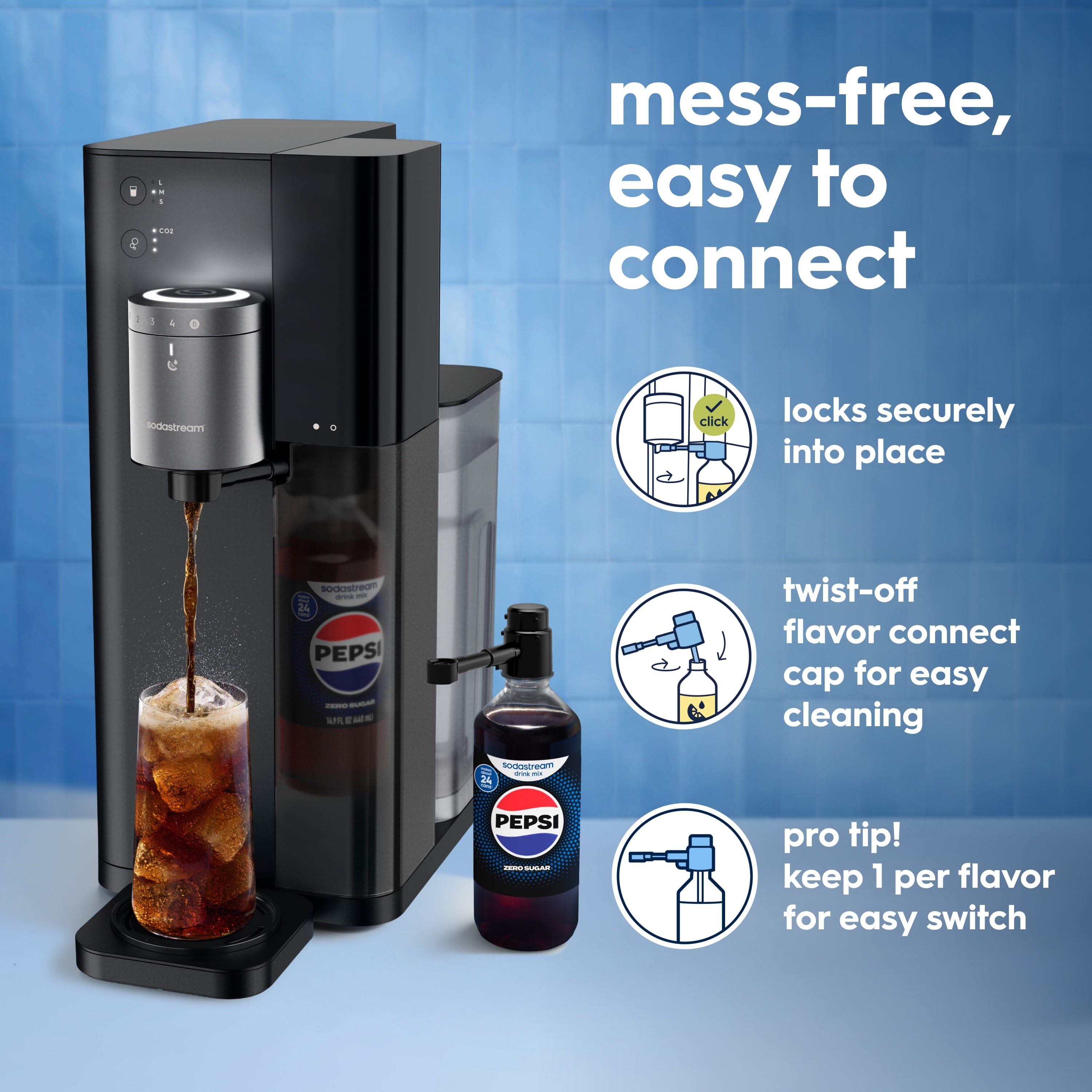 【値下げ】soda stream Drink Mix Flavor Connect Caps | Sodastream Fountain Accessories