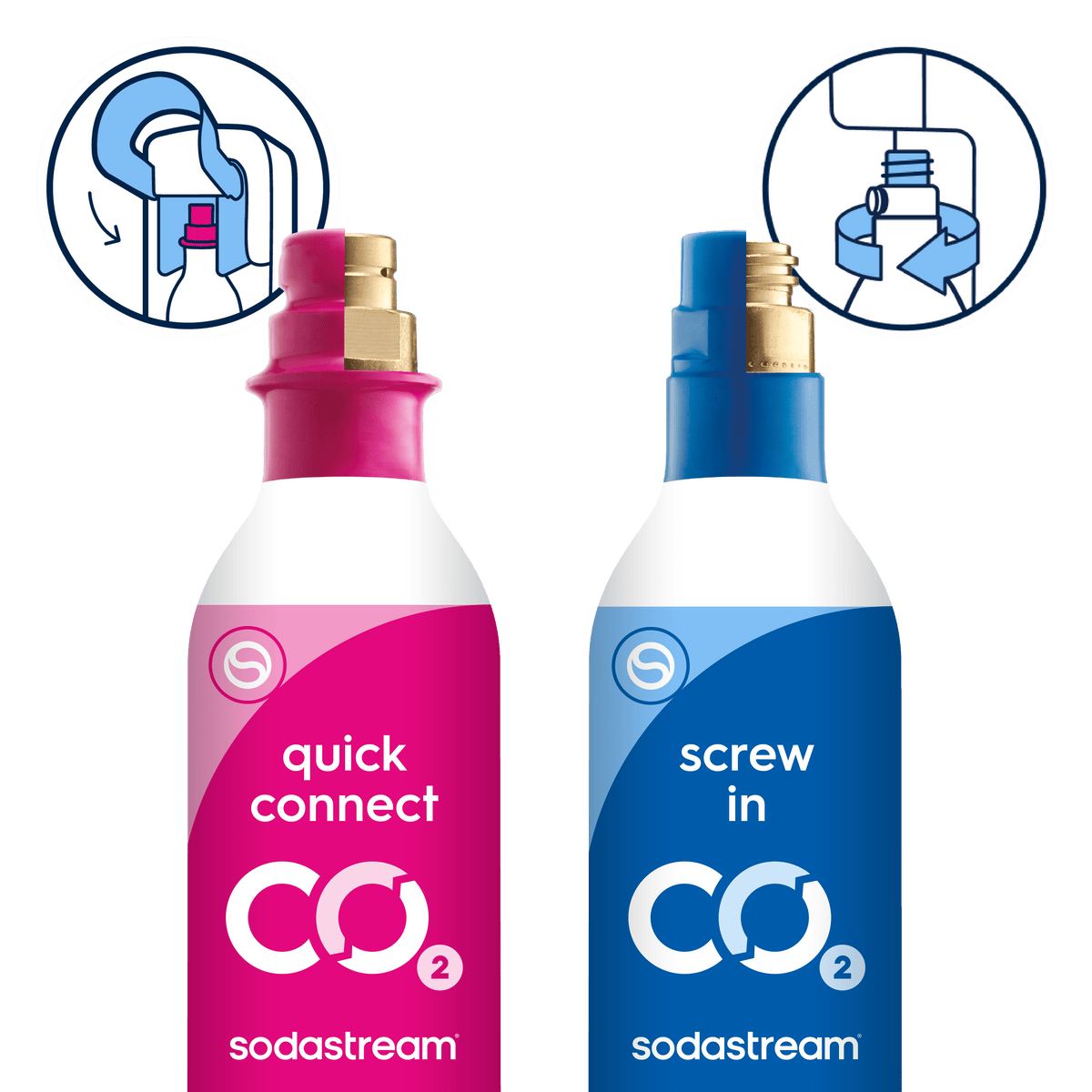 Buy a SodaStream Spare 60L CO2 gas cylinder (Carbonator) Buy a SodaStream Spare 60L CO2 gas cylinder (Carbonator)