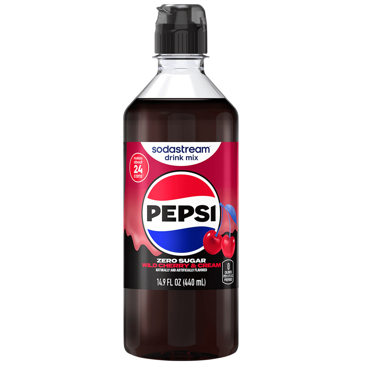 Pepsi Wild Cherry & Cream Zero Sugar Drink Mix | Soda Syrups