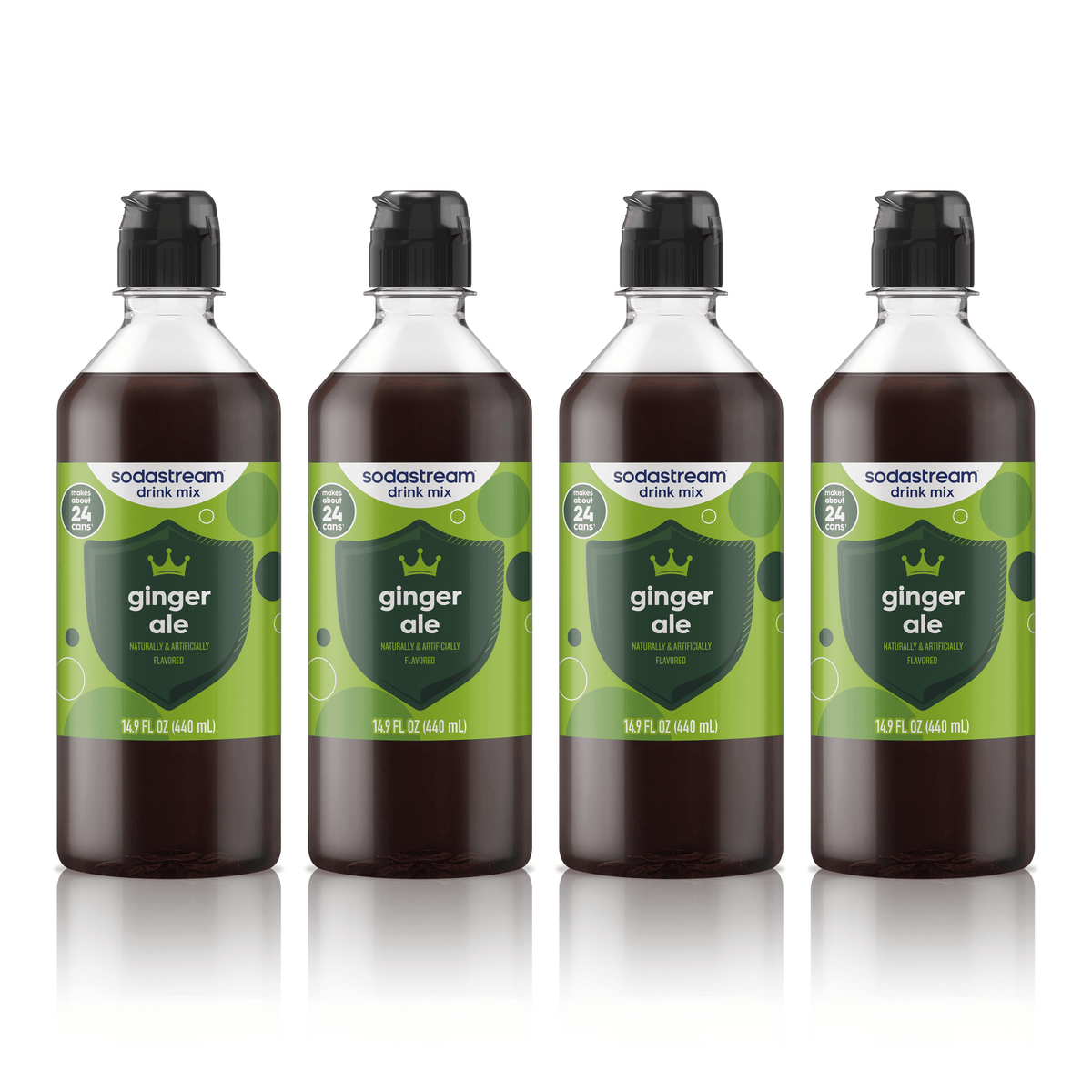 4 Pack Ginger Ale Flavored Soda Syrup Drink Mix - SodaStream