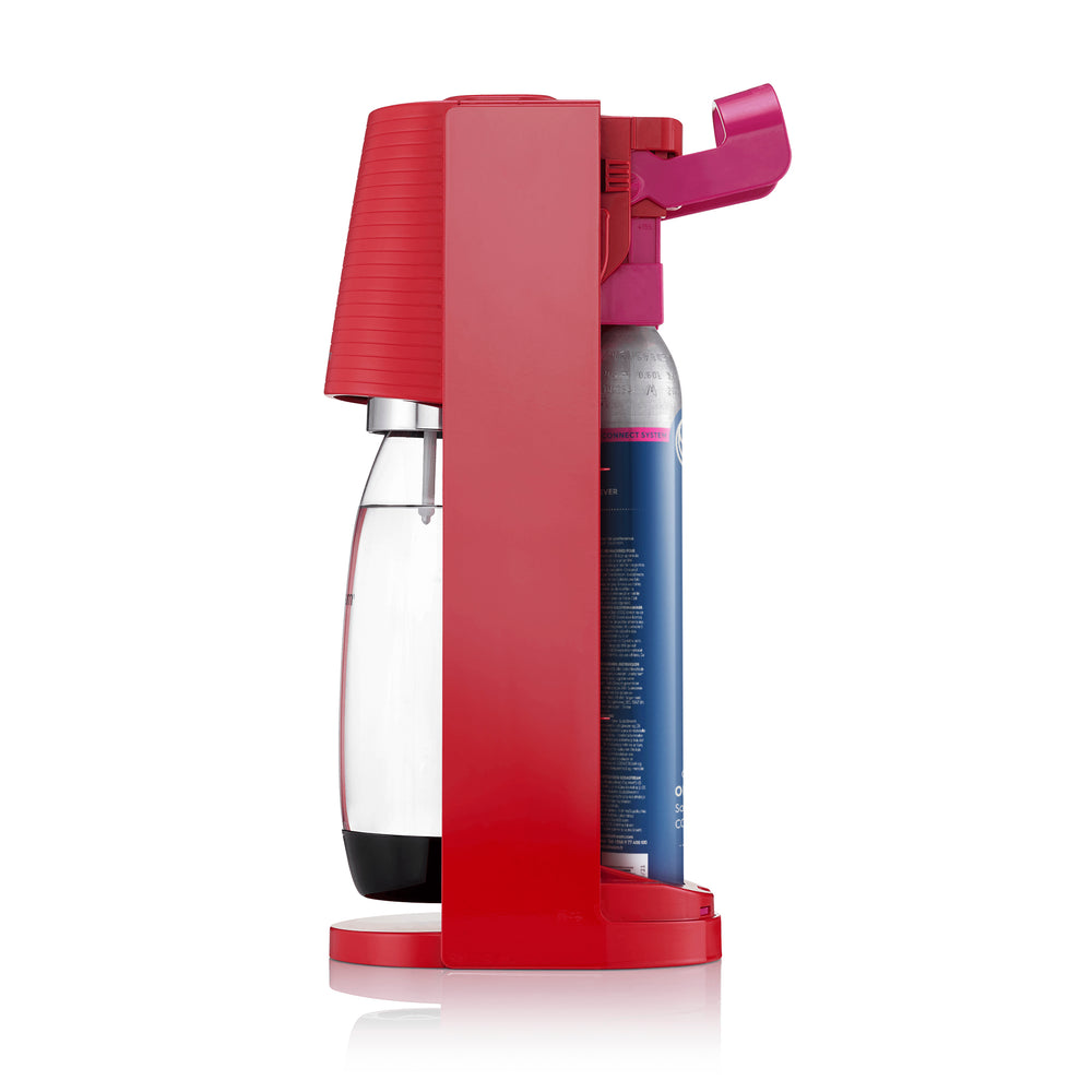sodastream red terra carbonation bundle with quick connect