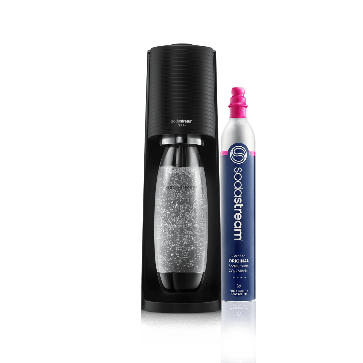 SodaStream Terra Sparkling Water Maker + (Quick Connect cqc bundle)