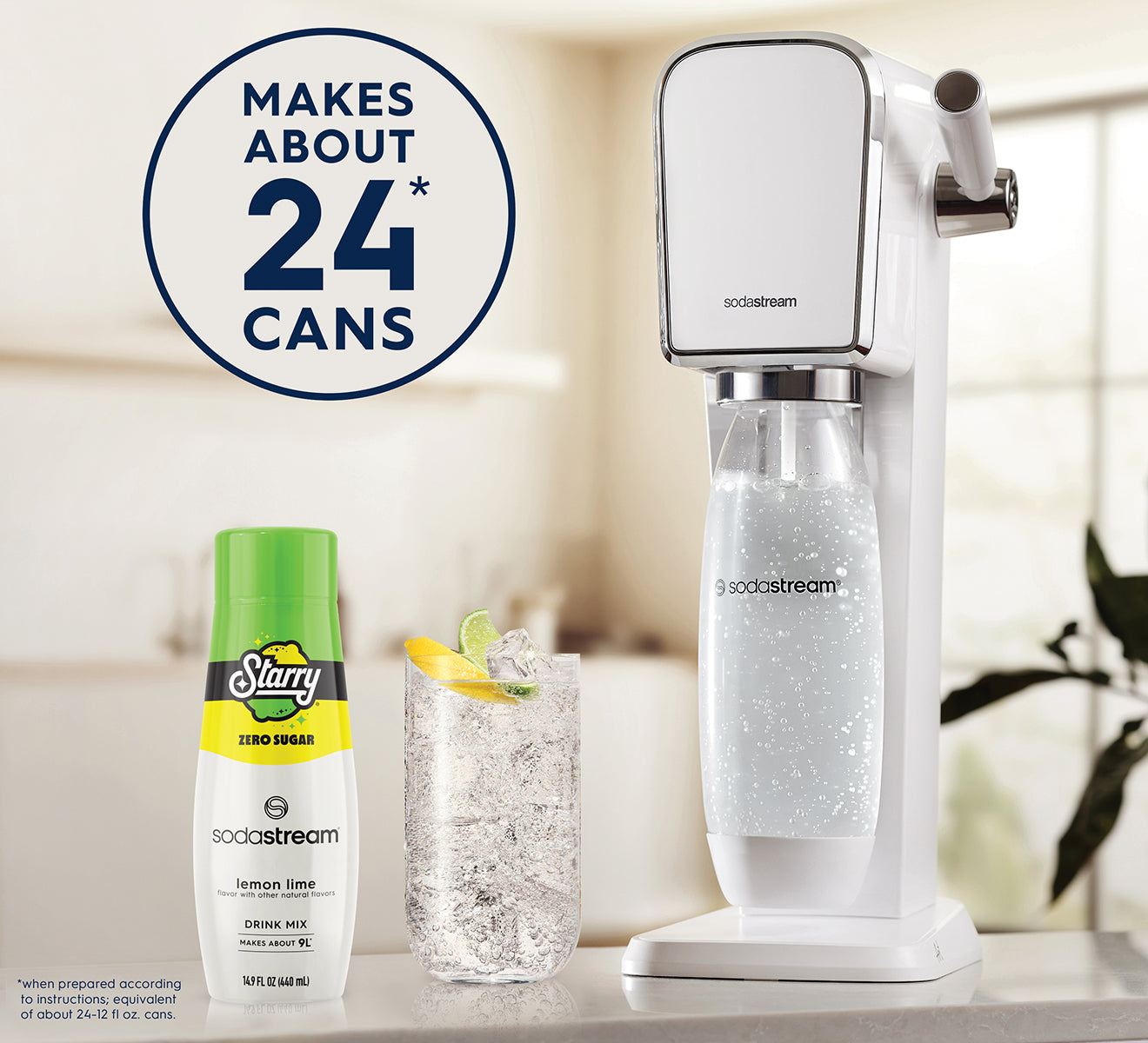 SodaStream® STARRY® Zero Sugar Lemon Lime Drink Mix