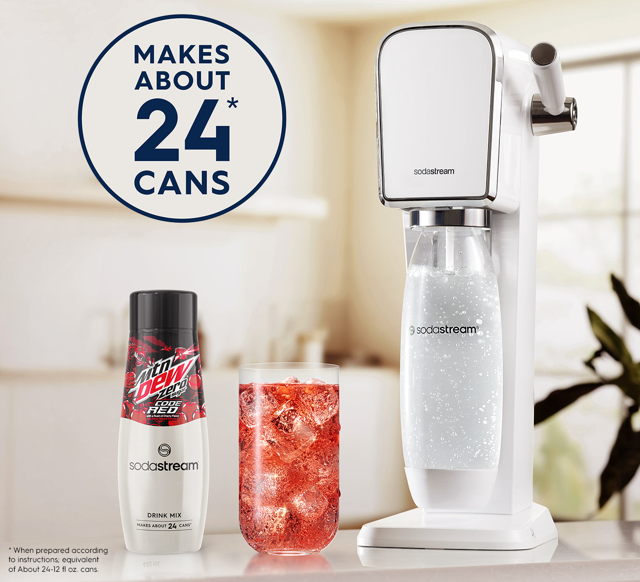 SodaStream® Mountain Dew® Code Red Zero Drink Mix