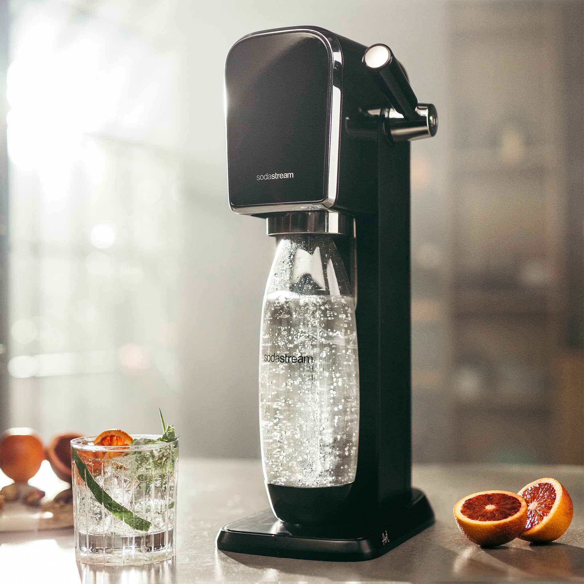 SodaStream Art Sparkling Water Maker + Quick Connect Cylinder