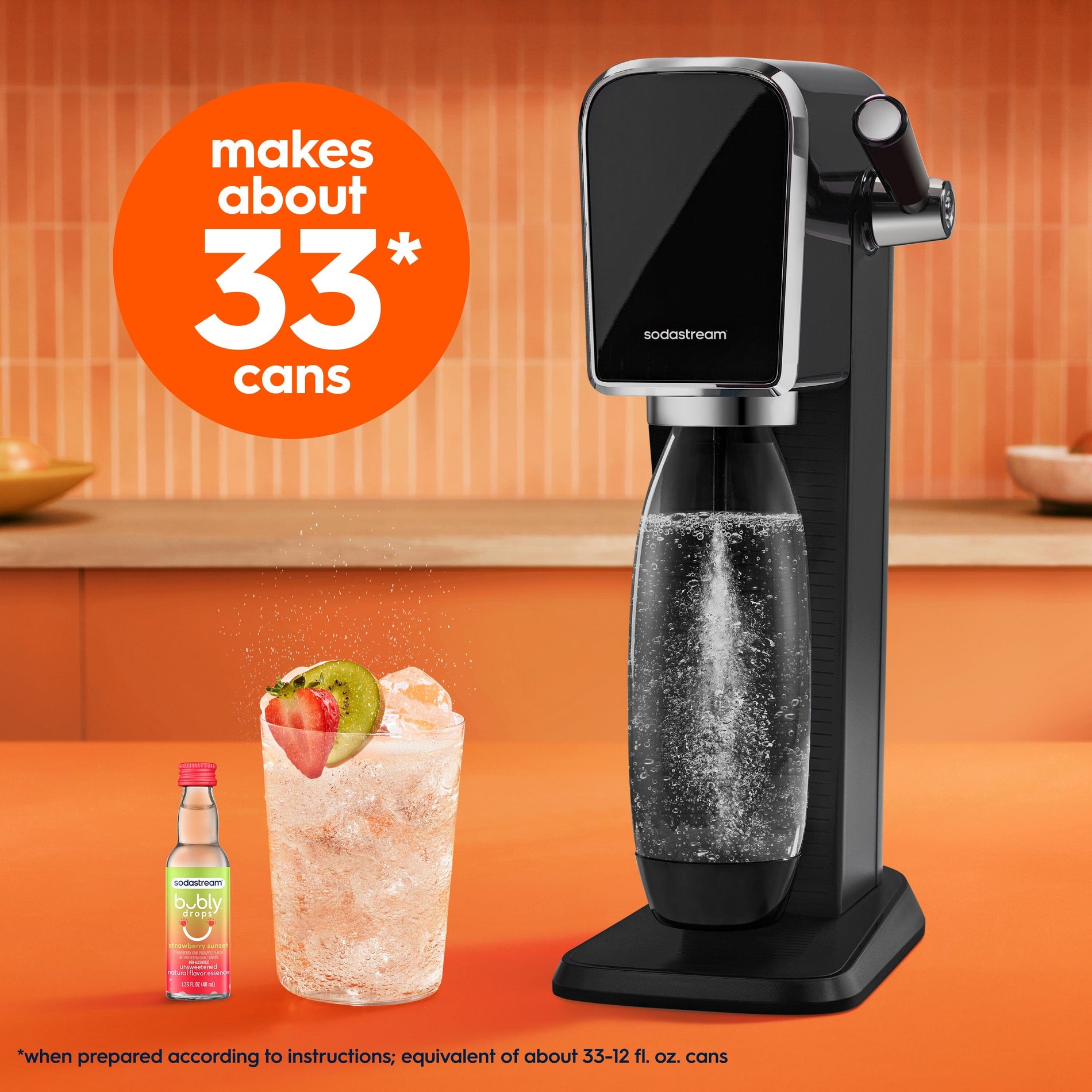 bubly Strawberry Sunset sparkling water, made by you  