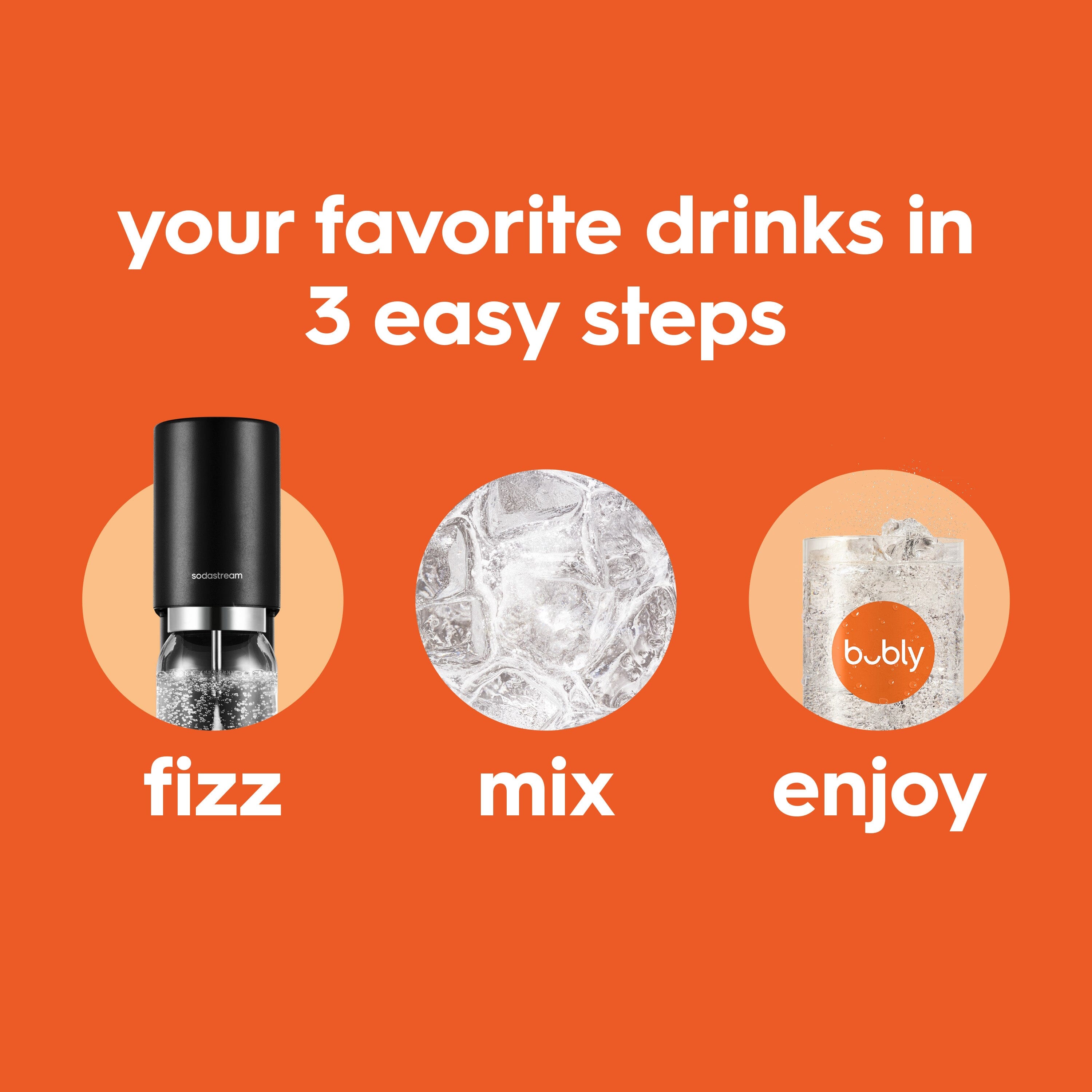 Sodastream bubly drops Bellini Bliss | Sparkling Water Flavors