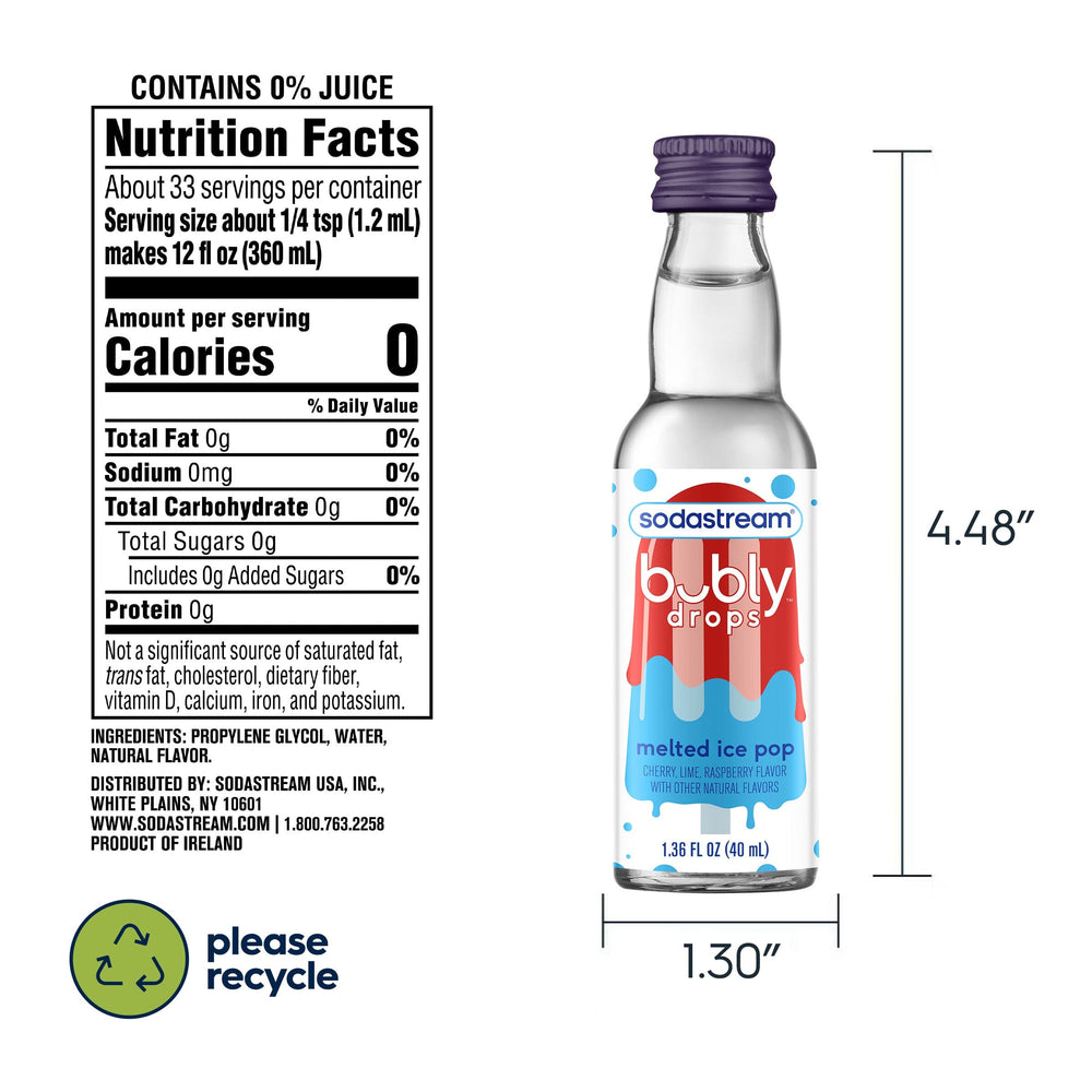 Sodastream bubly drops® Melted Ice Pop Natural Flavor Essence 40ml