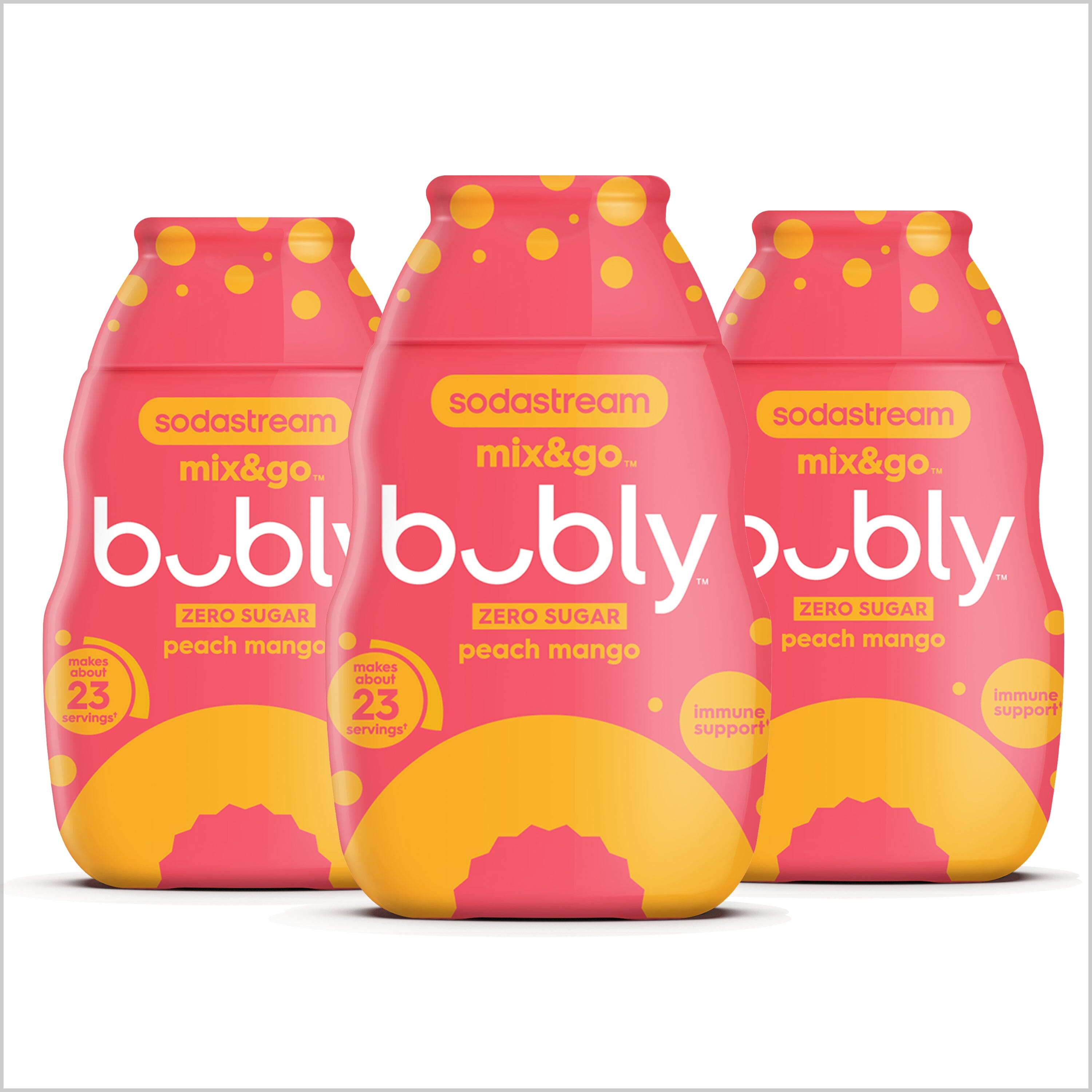 Bubly squeeze Peach Mango 3pk sodastream
