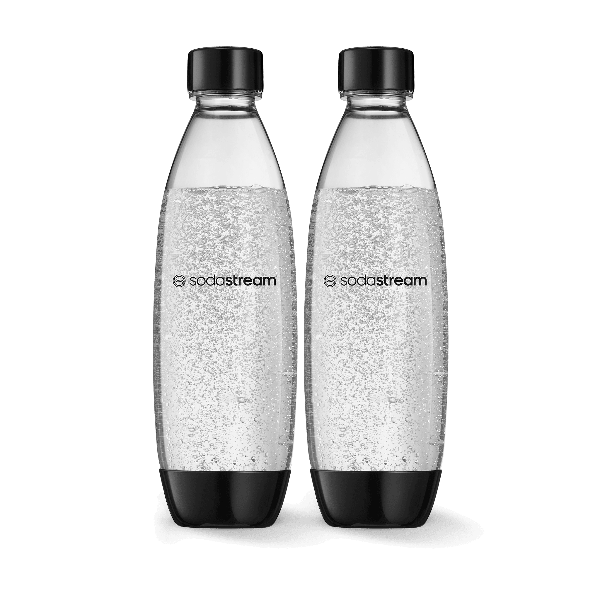 Drinkmate 1L Carbonating Bottles - Black (2 Pack)