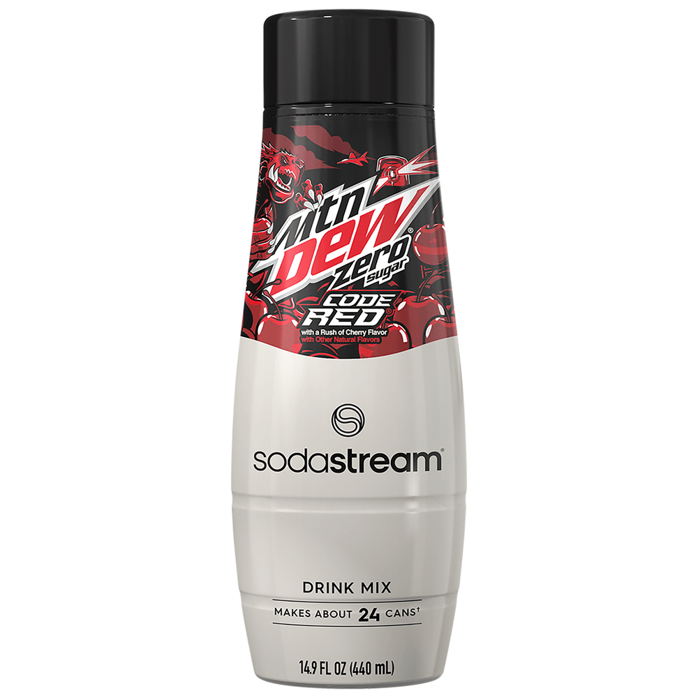 Sodastream MTN DEW Code Red Cherry Zero Sugar Drink Mix 440ml