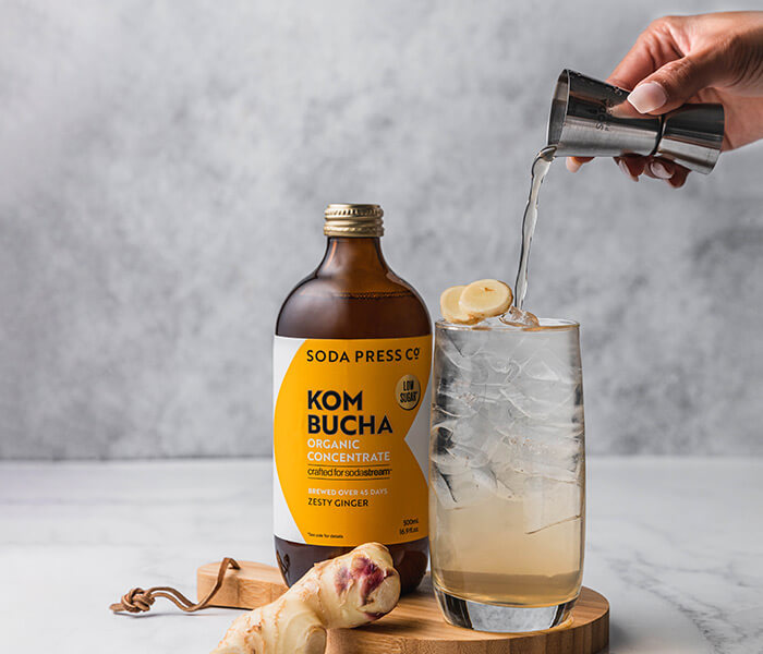 さんこん　【新品・未使用】SodaStream Soda Press Organic Zesty Ginger Kombucha - SodaStream Flavor