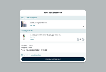 SodaStream Subscription: Gas Refill & Exchange