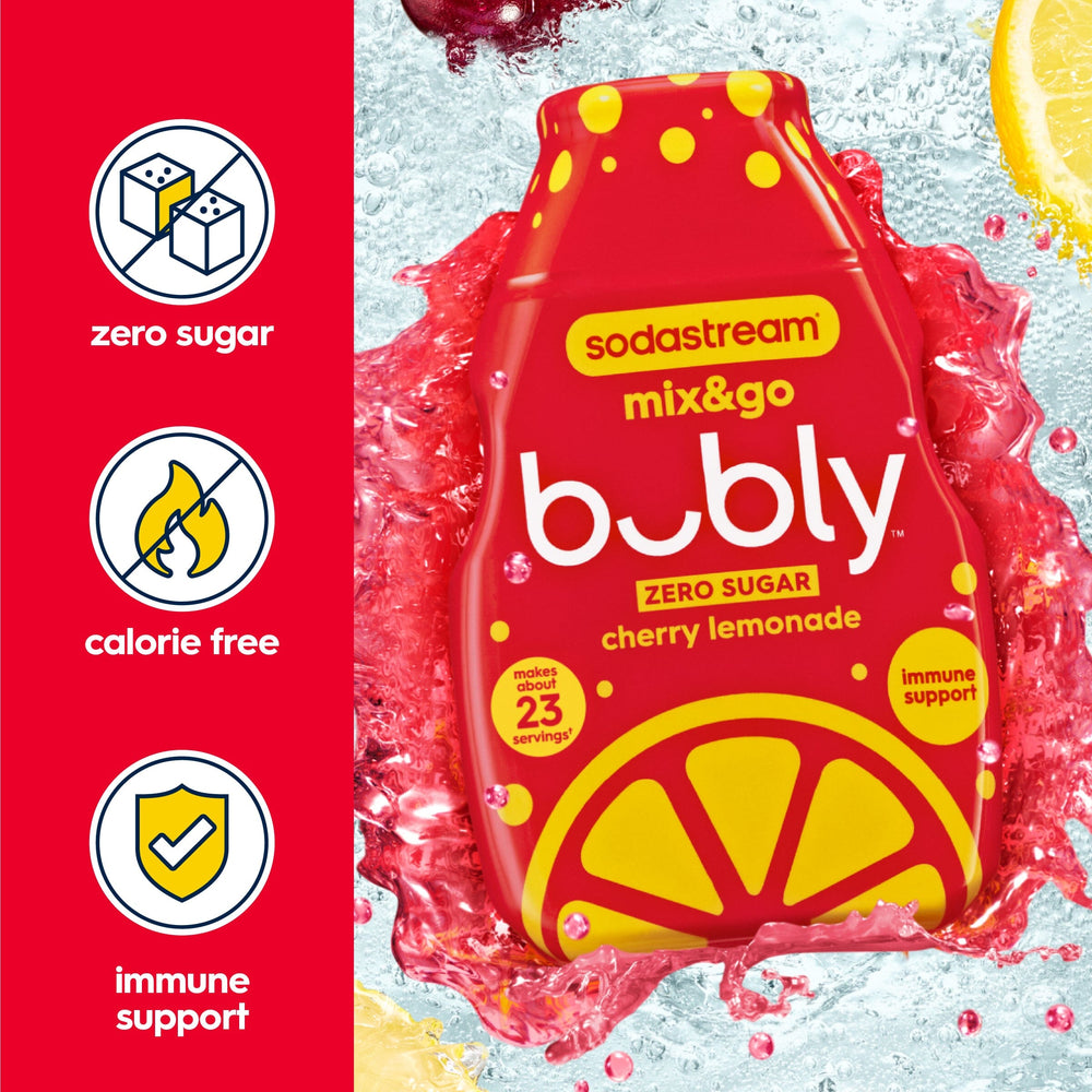 Sodastream mix&go™ bubly™ Cherry Lemonade Liquid Water Enhancer  92ml – 5