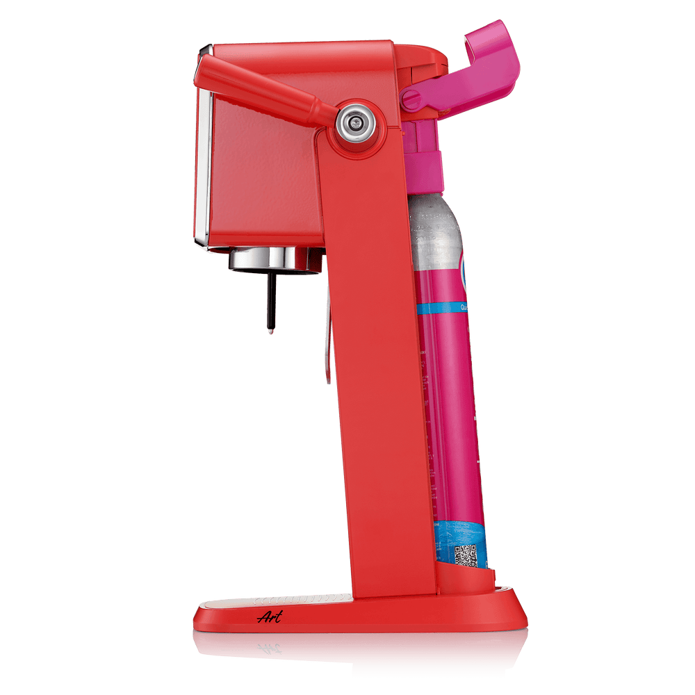 sodastream red art carbonation bundle with quick connect cylinder