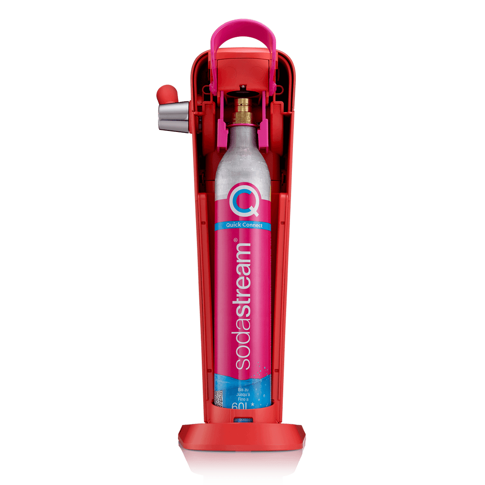 SodaStream Art Red with quick connect cylinder