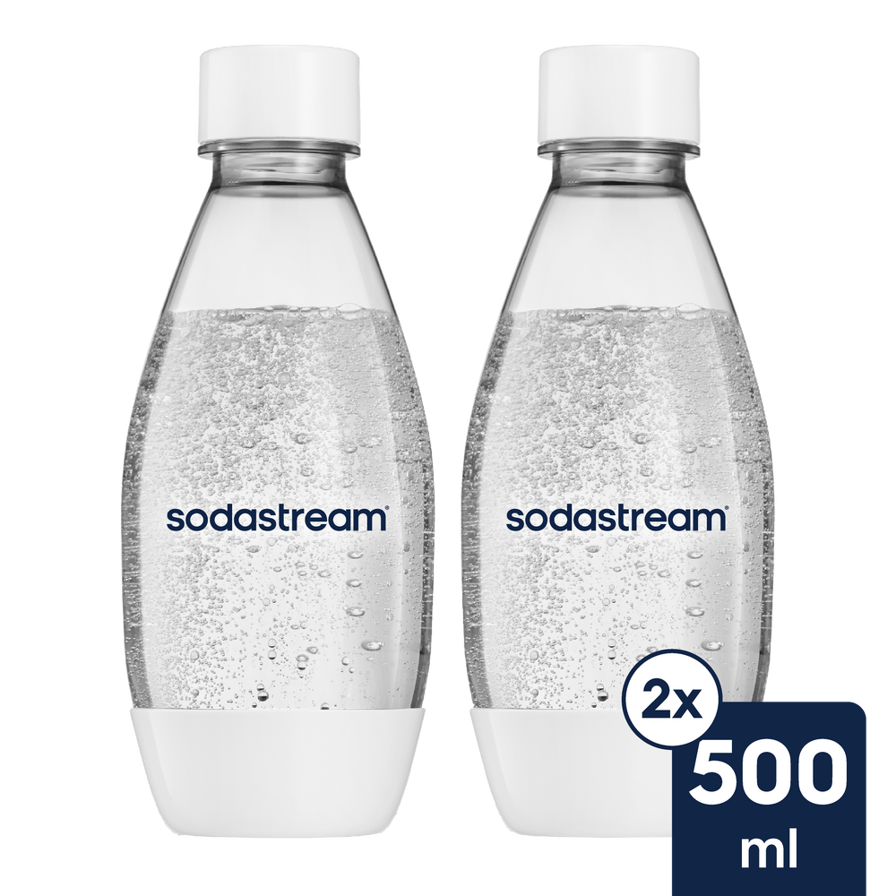0.5 L White Bottles Twin Pack