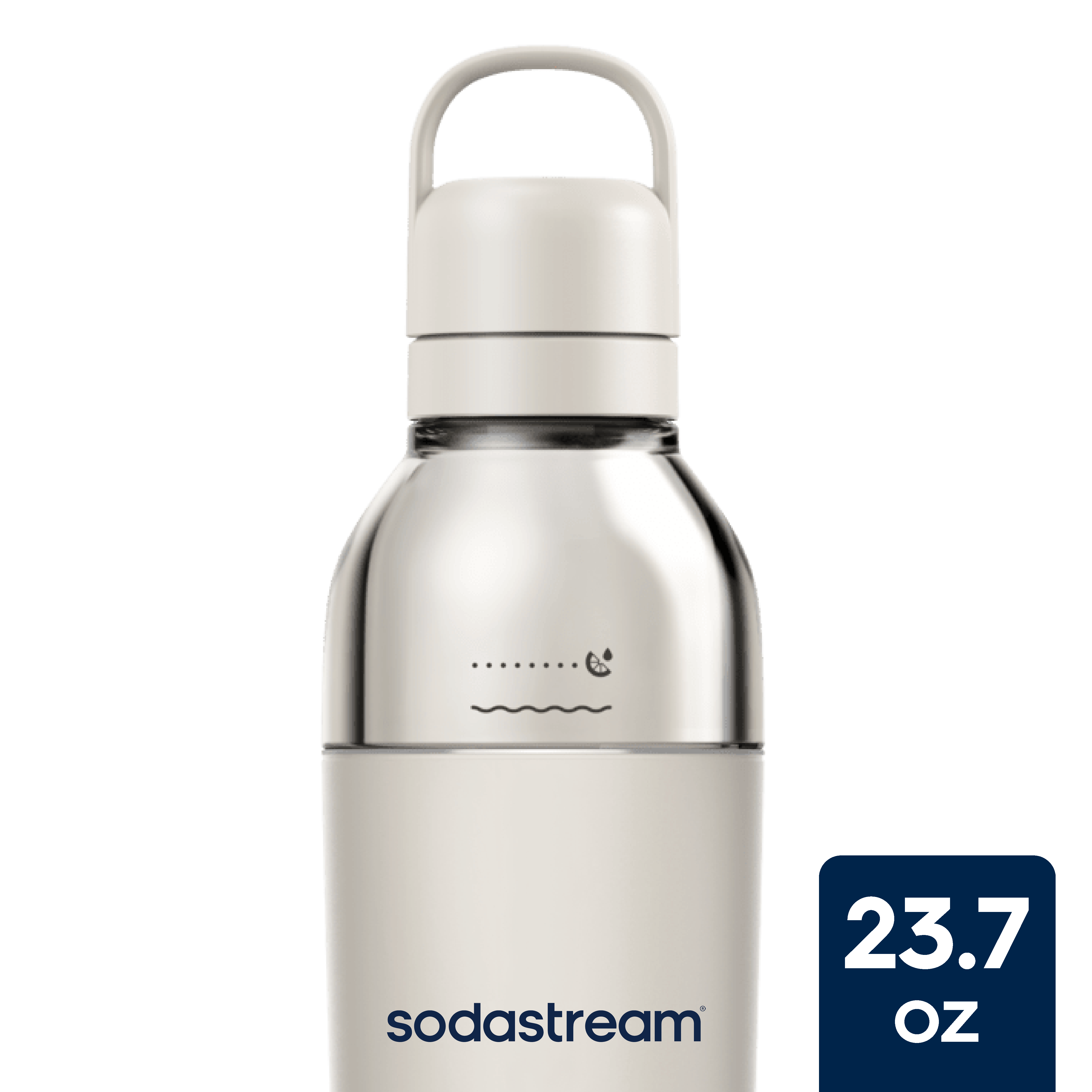 Sodastream Fizz & Go™ Easy Mix Insulated Stainless Steel Bottle Sand 23.7 oz sodastream