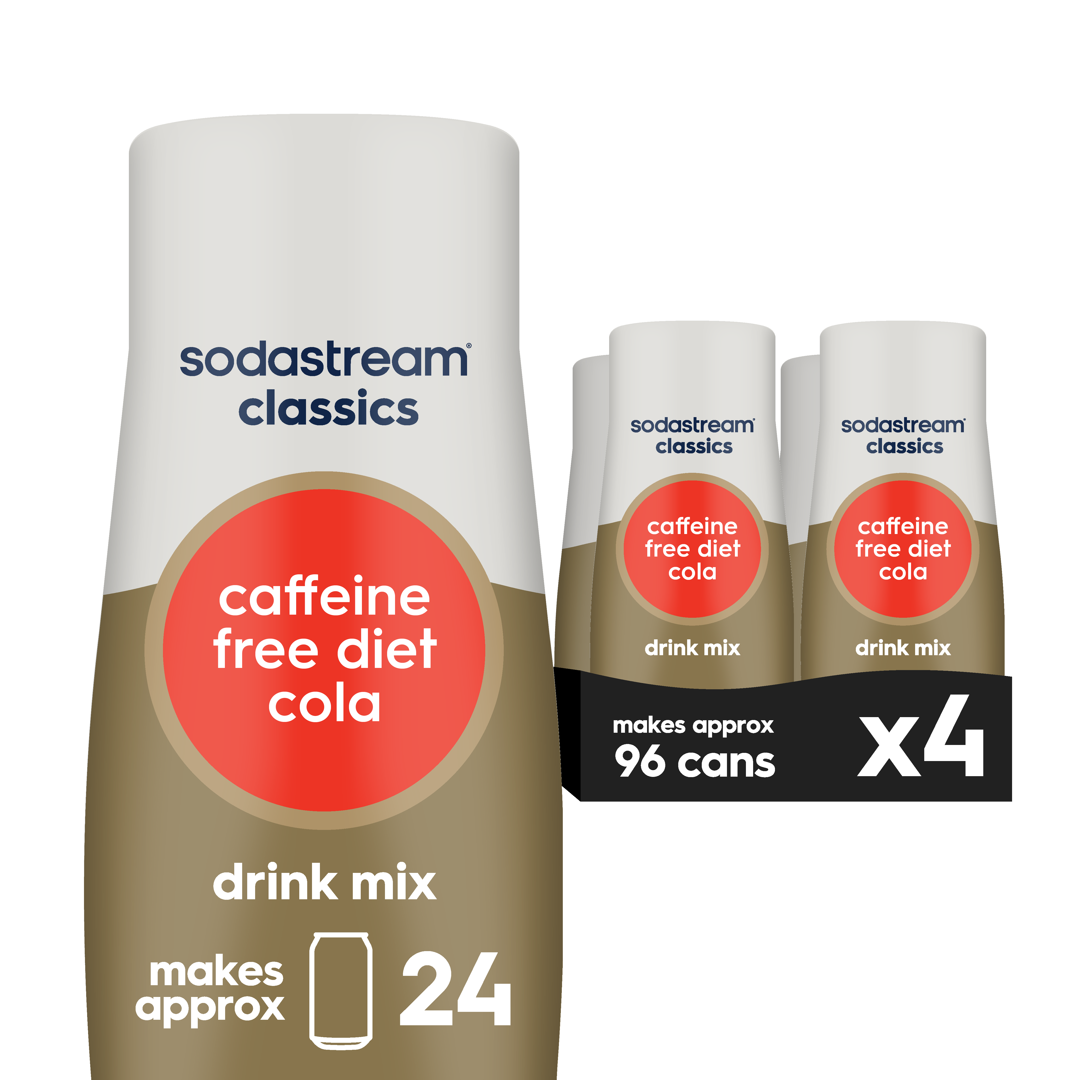 Diet Caffeine Free Cola 4 Pack syrup