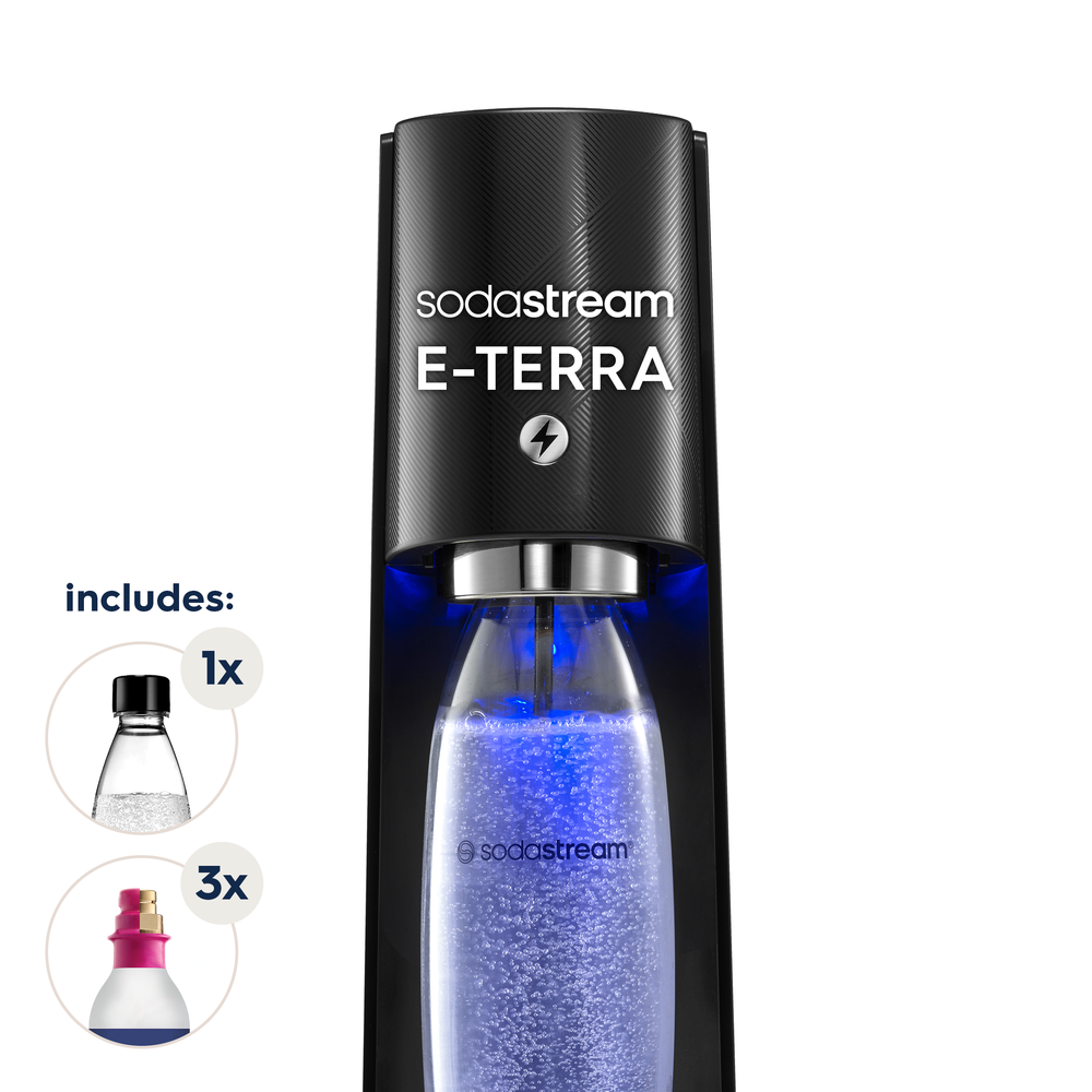 sodastream e-terra black carbonation bundle