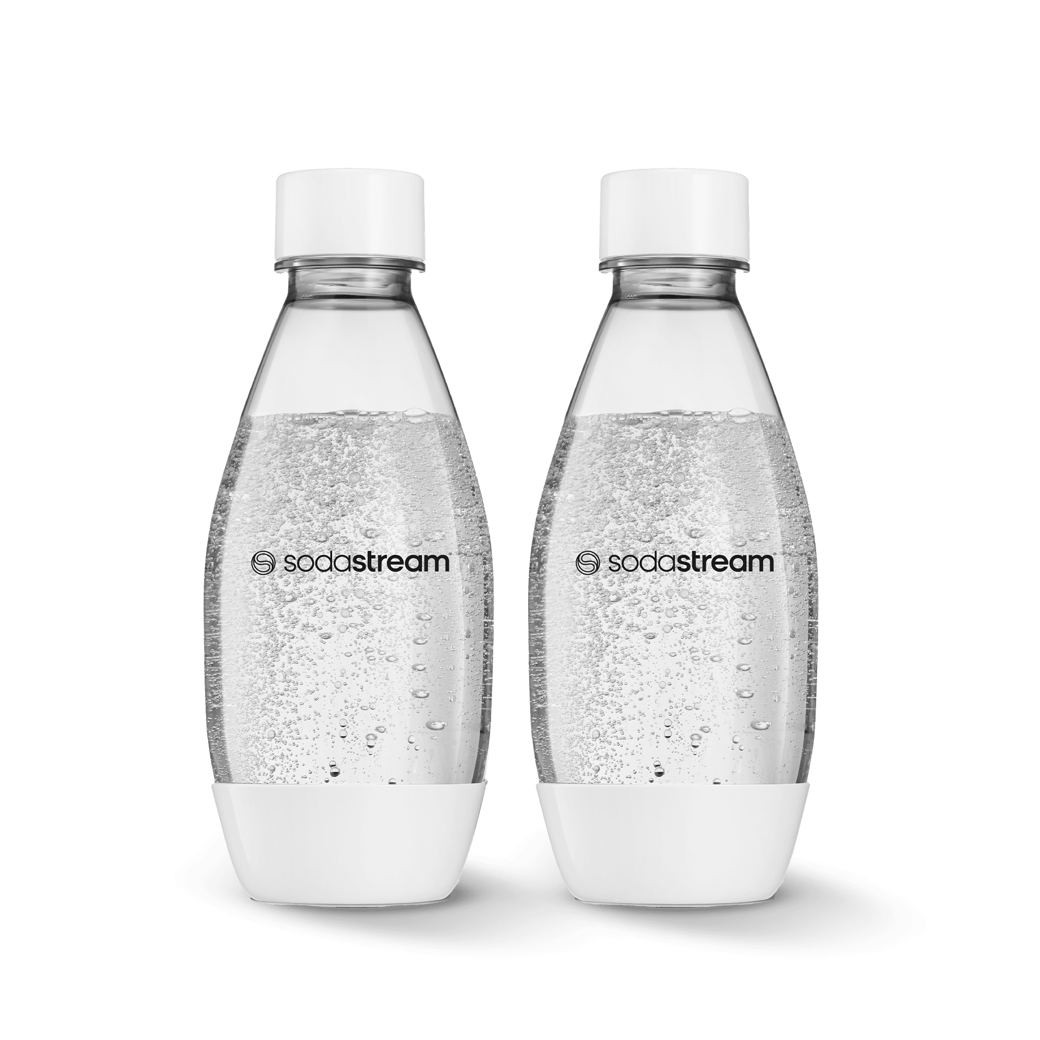 SodaStream 0.5L Slim Dishwasher Safe Bottles Twin Pack - White