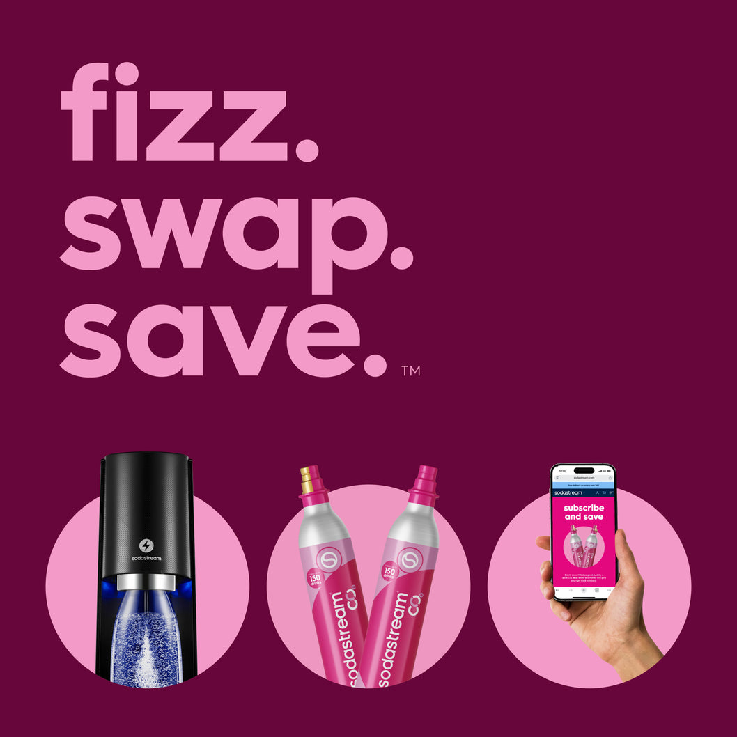 Sodastream E-Terra Black Fizz Swap Save