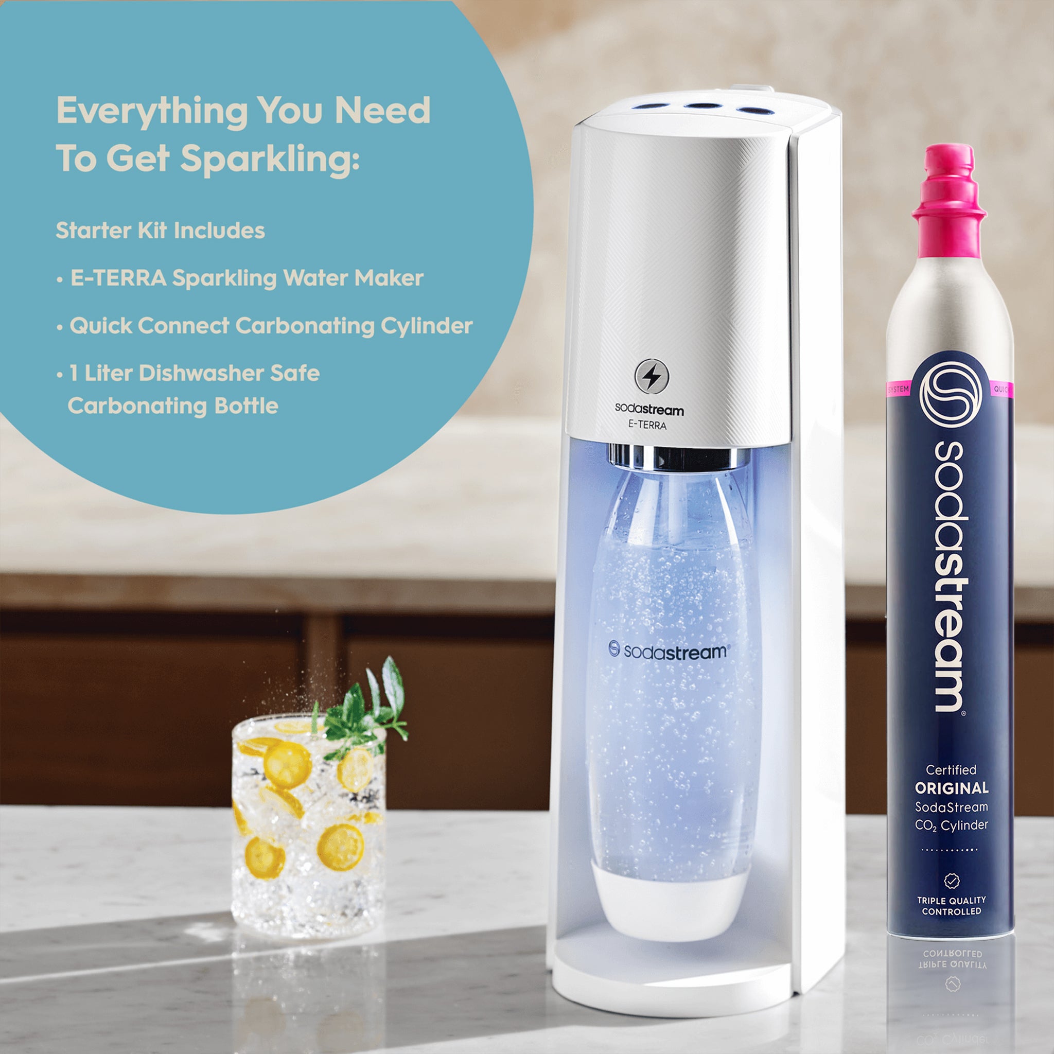 SodaStream E-Terra Sparkling Water Maker