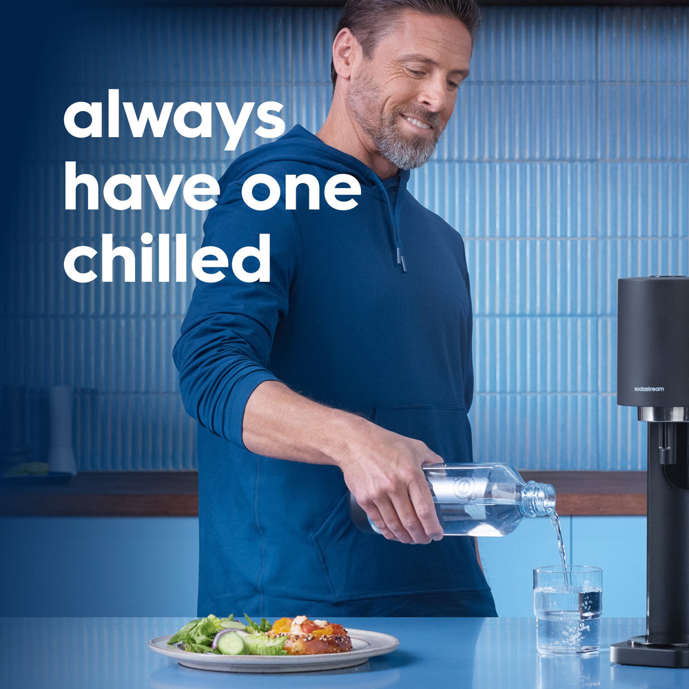 Sodastream Fresh™ Sparkling Water Bottle Twin Pack Black 1L – 9