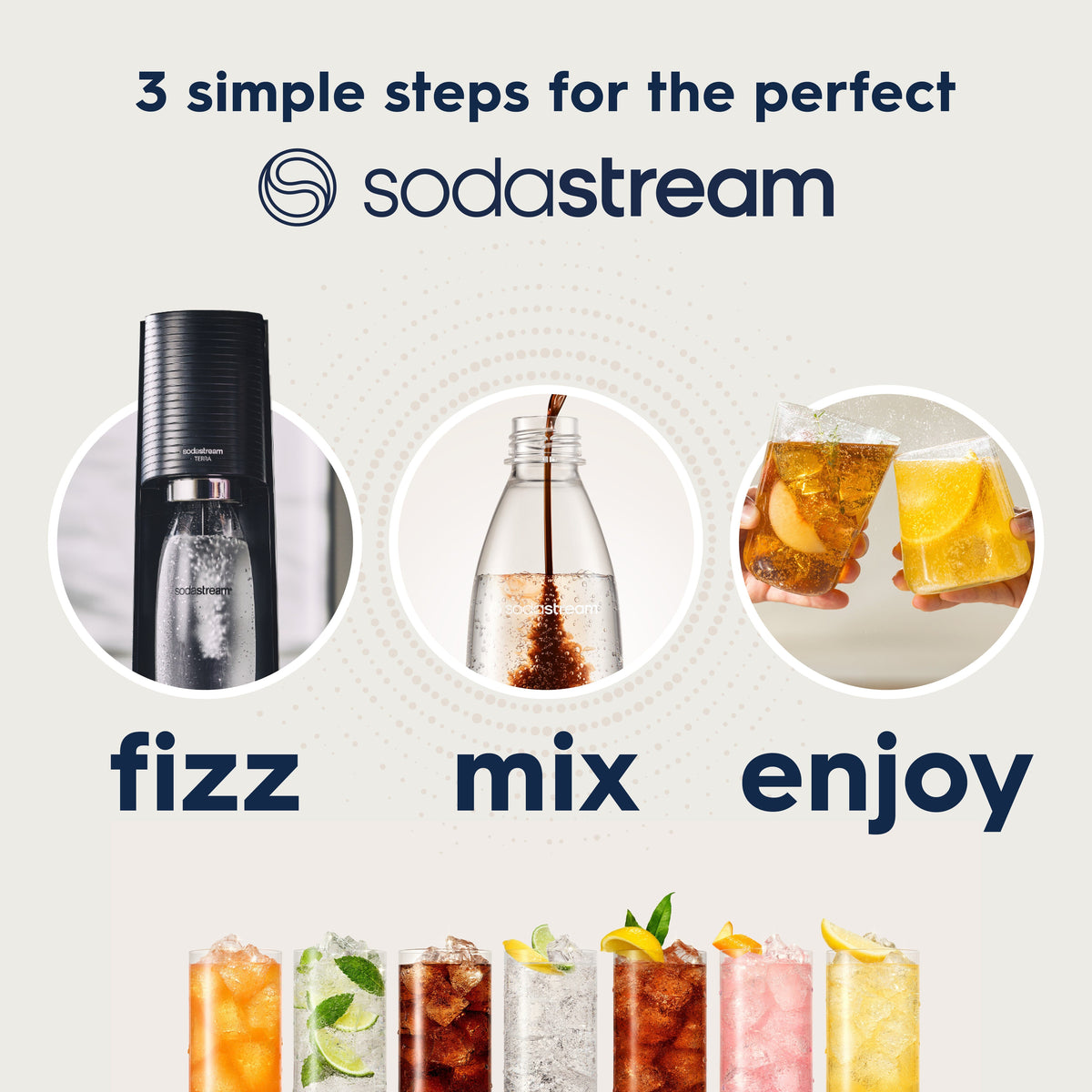 SodaStream 1L Slim Dishwasher Safe Bottles Twin Pack - Black