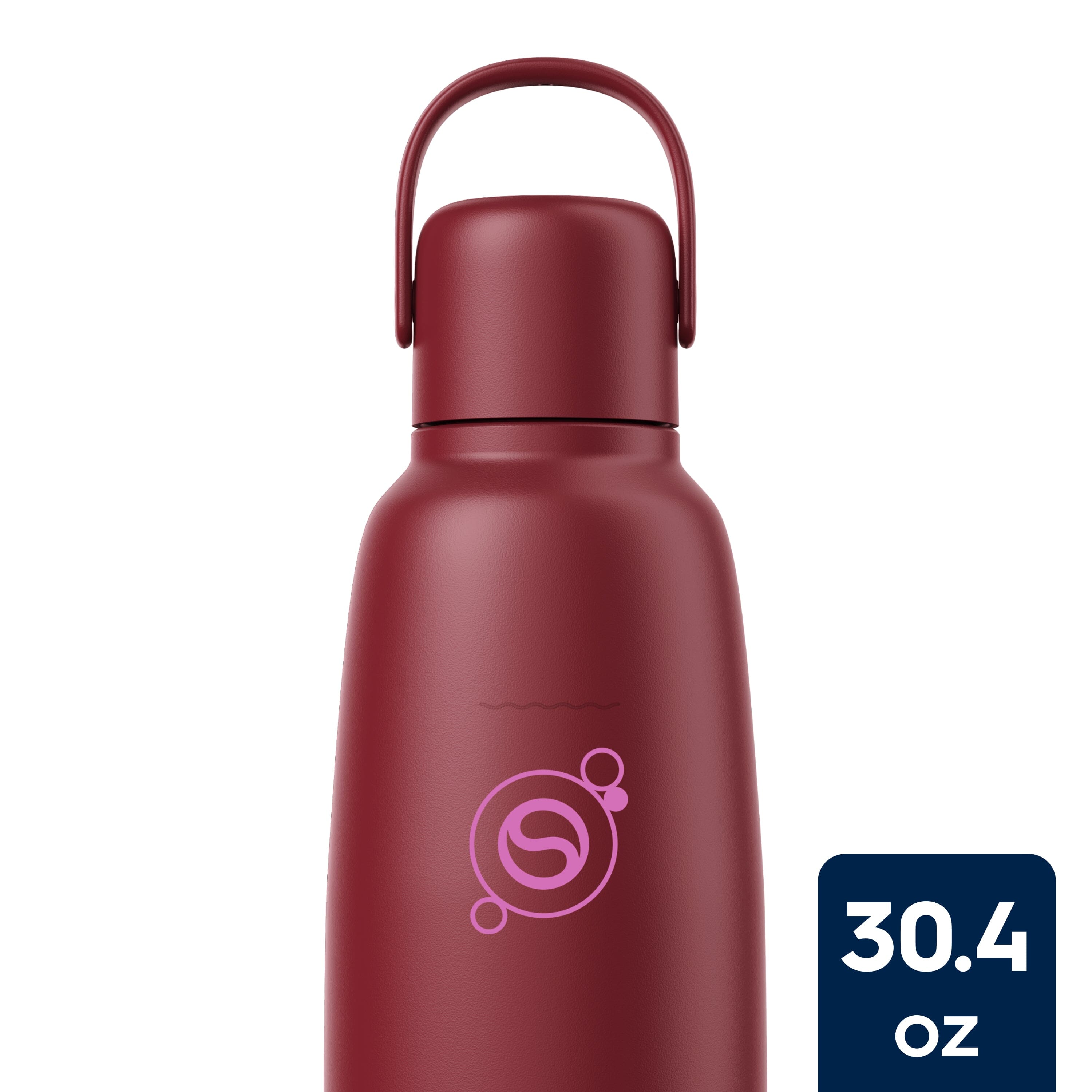 Sodastream Fizz & Go™ Insulated Stainless Steel Carbonating Bottle Pomegranate 30.4 oz sodastream