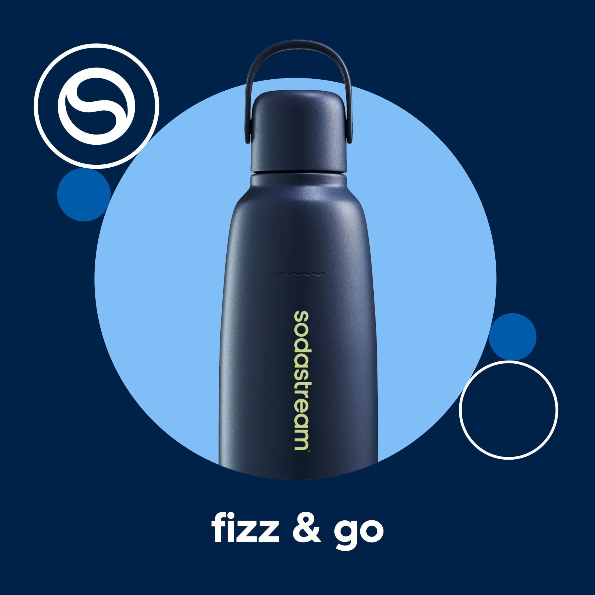 Sodastream Fizz & Go™ Insulated Stainless Steel Bottle Storm Blue
