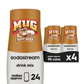 Sodastream MUG® Root Beer Drink Mix 4 Pack 440ml- final sale