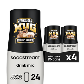 Sodastream MUG® Root Beer Zero Sugar Drink Mix 4 Pack 440ml
