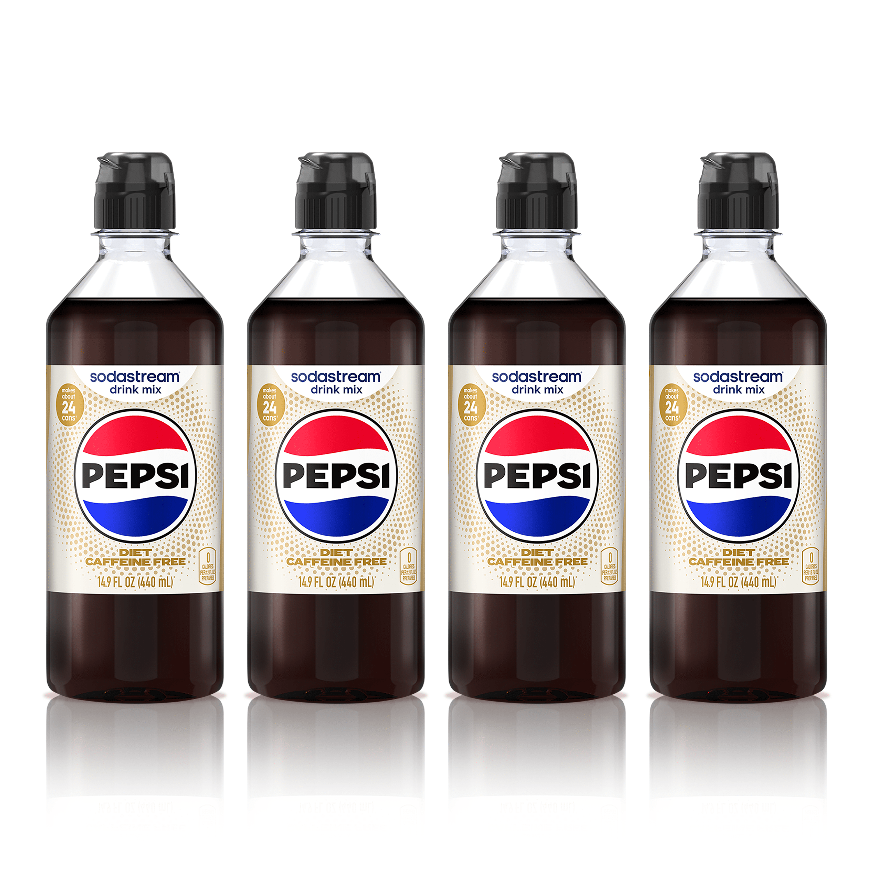 Sodastream Diet Pepsi® Caffeine Free 4 Pack Drink Mix 4 x 440ml sodastream