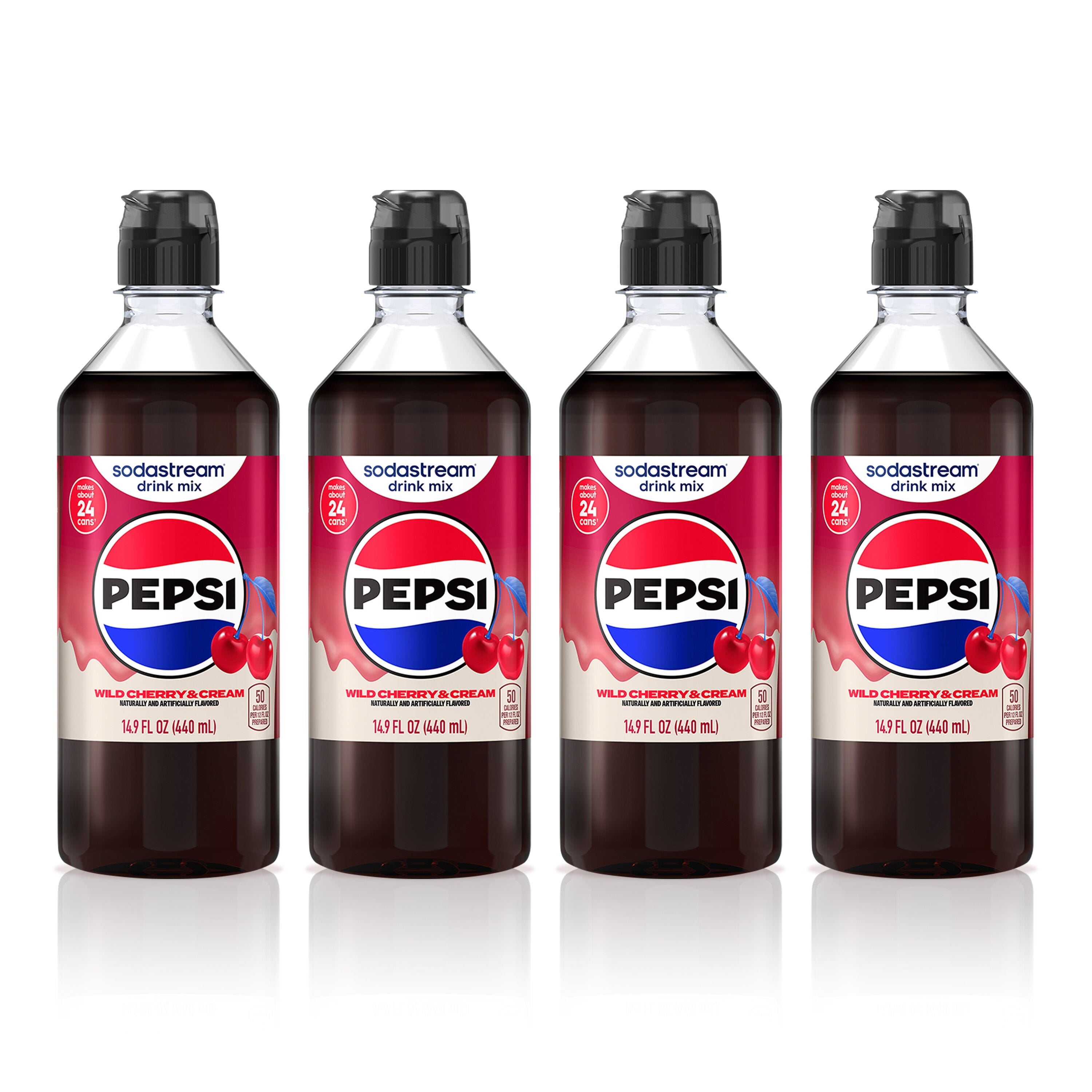 Sodastream Pepsi® Wild Cherry & Cream 4 Pack Drink Mix 4 x 440ml sodastream