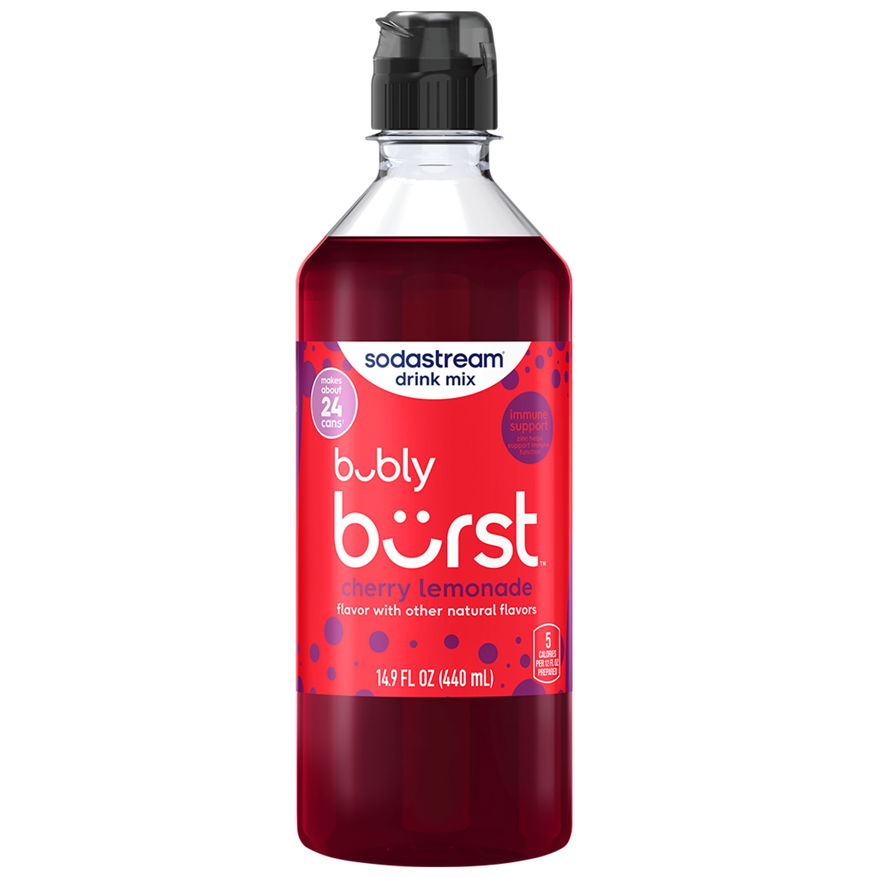 Sodastream bubly burst® Cherry Lemonade Drink Mix 440ml sodastream