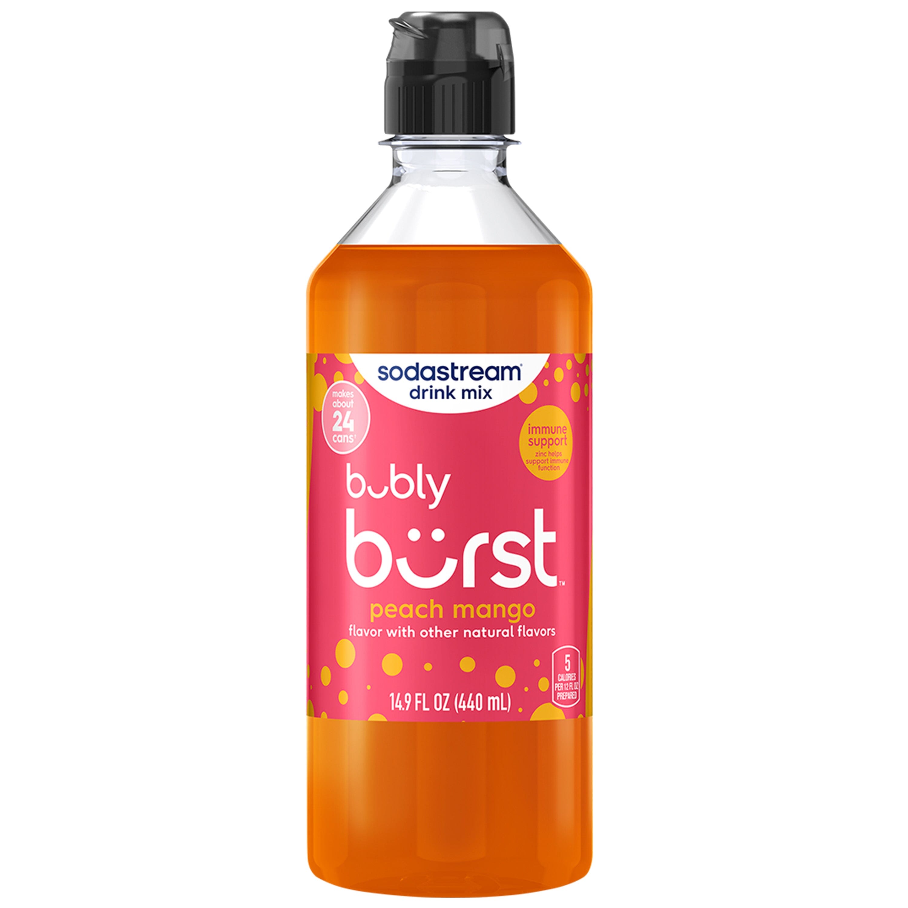 Sodastream bubly burst® Peach Mango Drink Mix 440ml sodastream