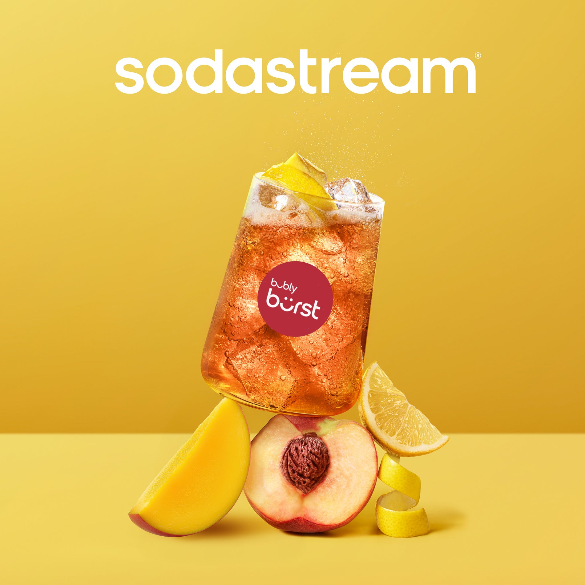 SodaStream® bubly burst Peach Mango Flavor Mix