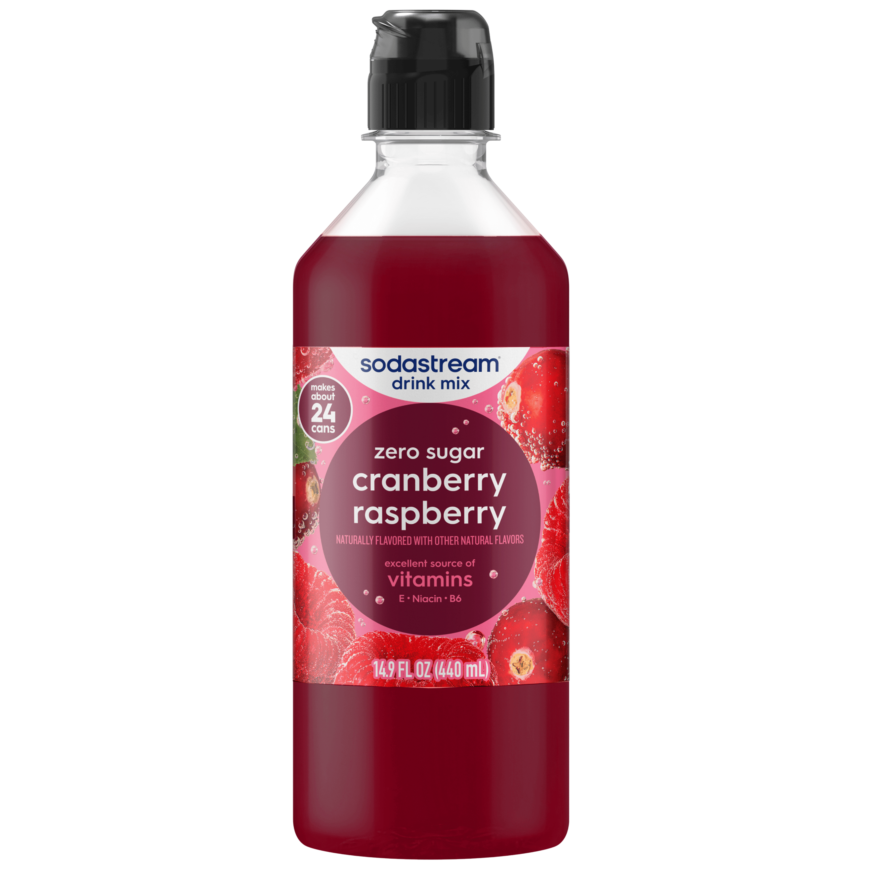 Sodastream Classics® Cranberry & Raspberry Zero Sugar Drink Mix 440ml sodastream