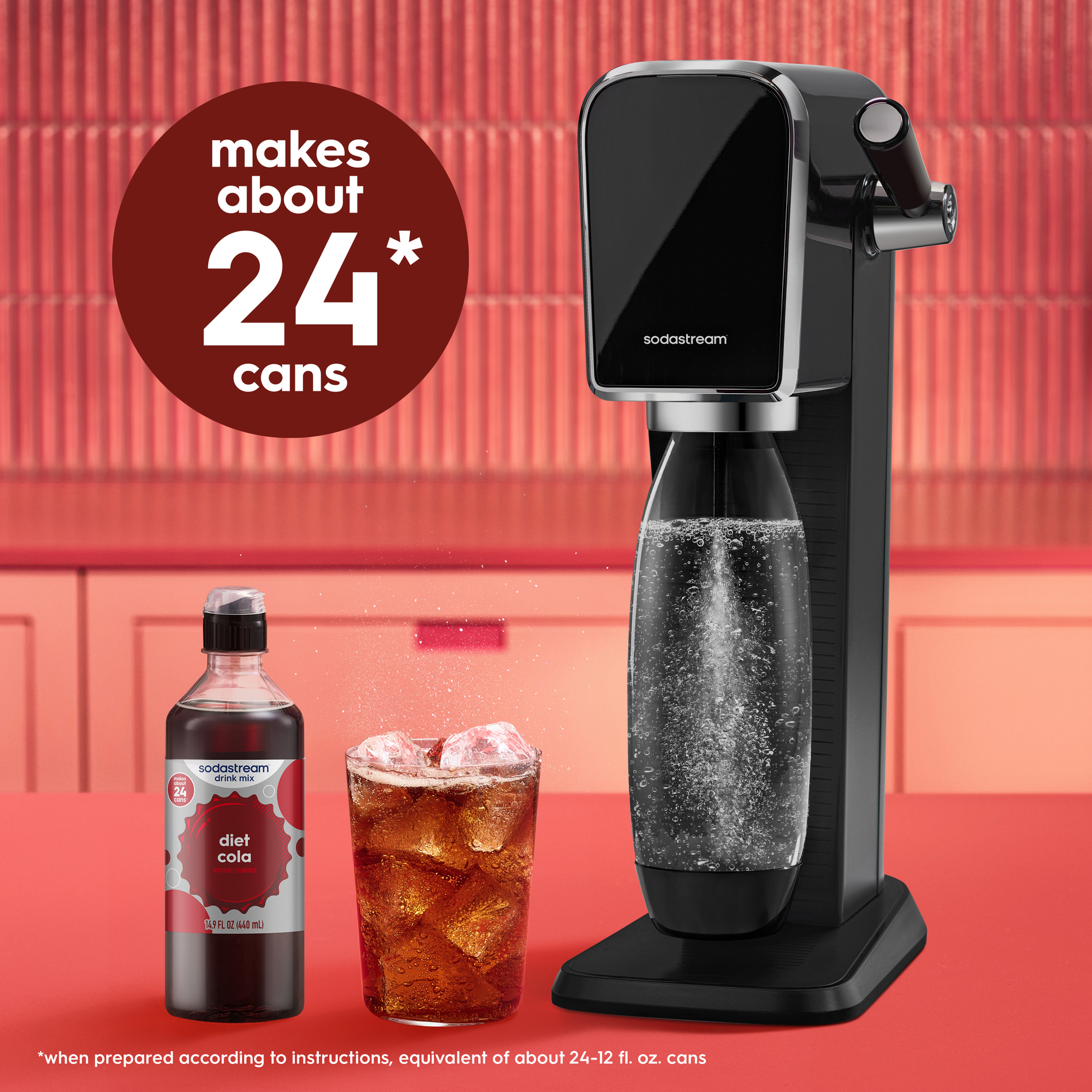 4 Pack Diet Cola Flavored Soda Syrup Drink Mix – SodaStream