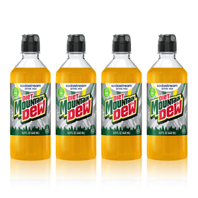 Sodastream MTN DEW Diet Drink Mix 4 Pack 440ml
