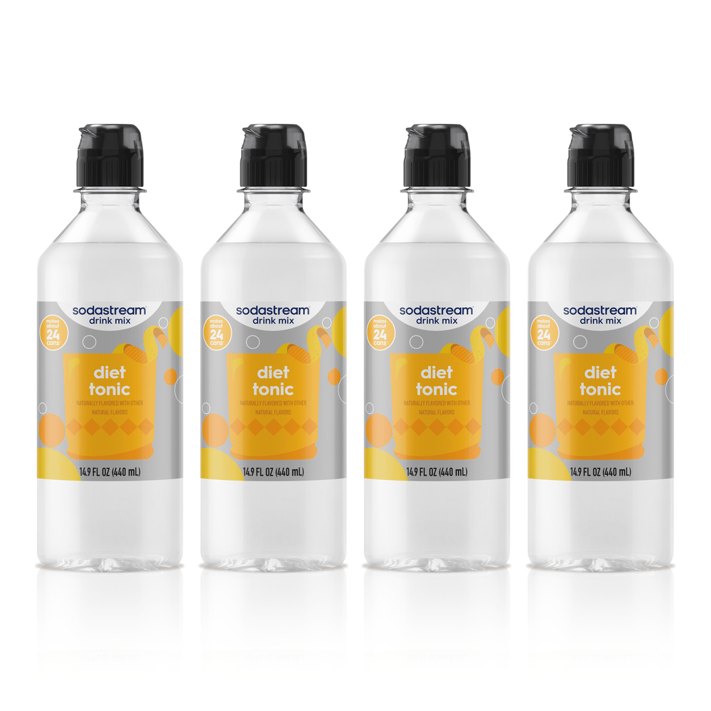 Sodastream Diet Tonic Drink Mix 4 Pack Bottles 