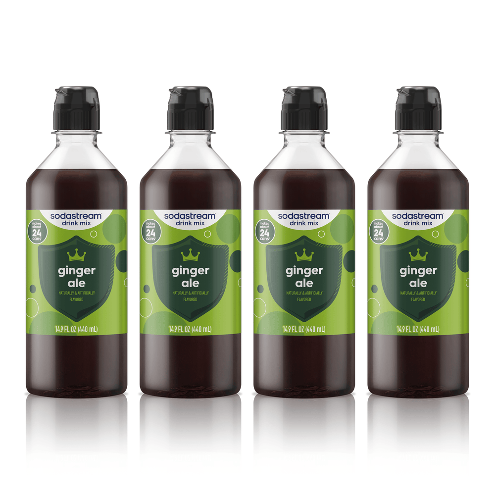 Sodastream Ginger Ale Drink Mix 4 Pack Bottles 