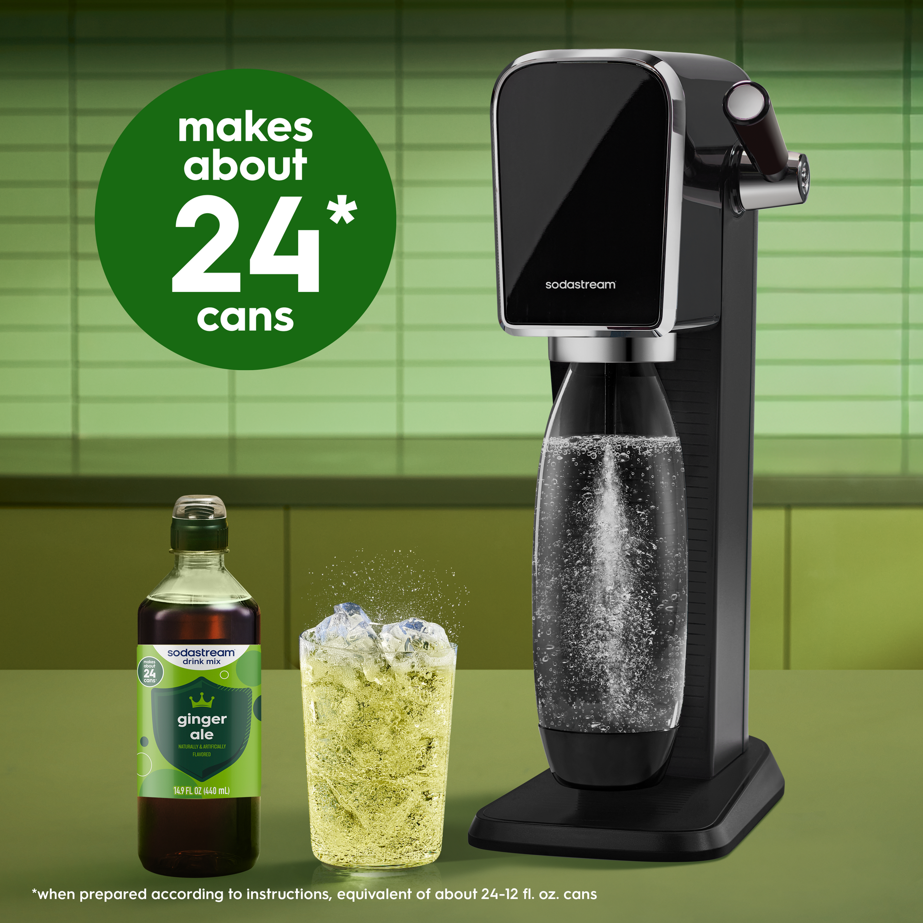 4 Pack Ginger Ale Flavored Soda Syrup Drink Mix - SodaStream 4 Pack Ginger Ale Flavored Soda Syrup Drink Mix - SodaStream