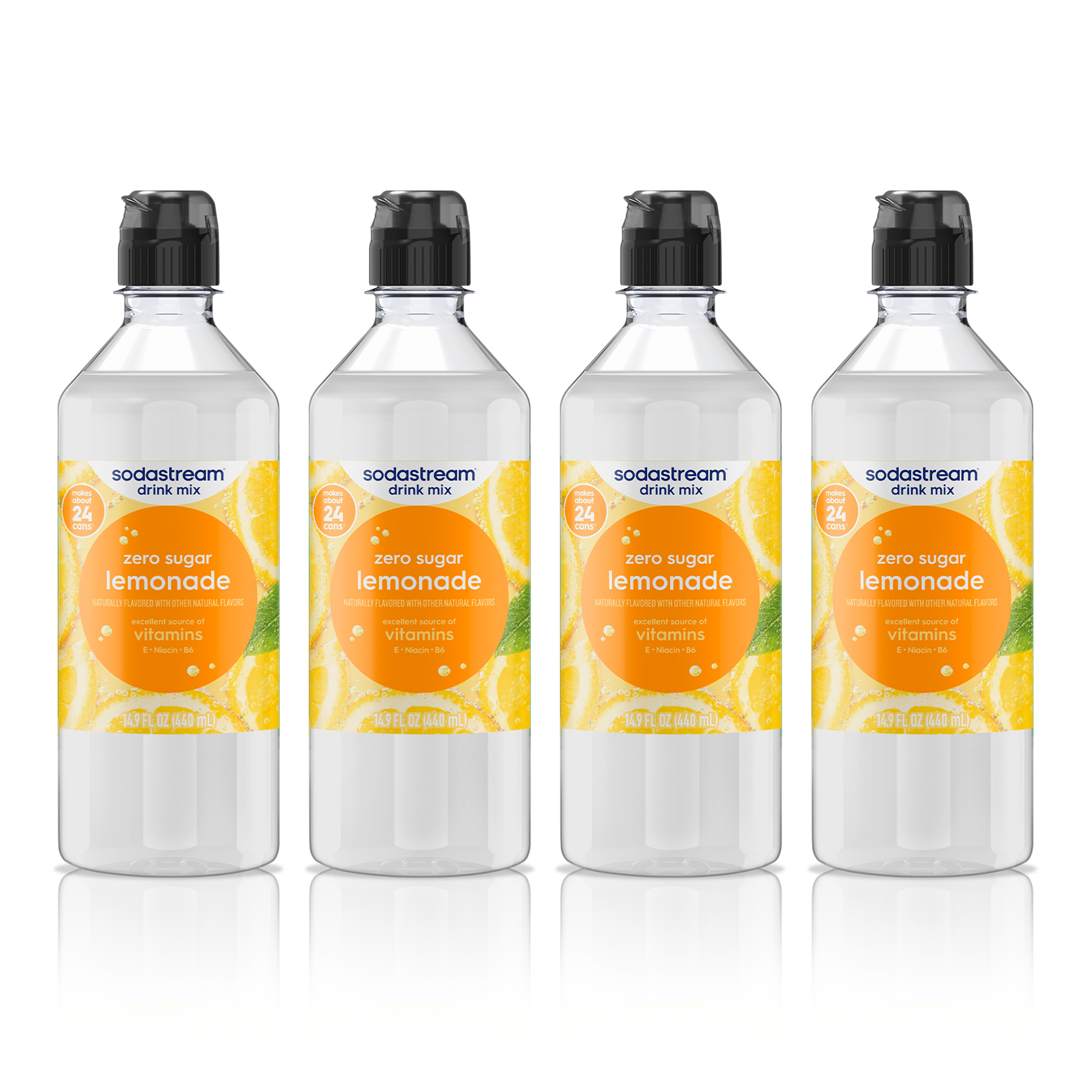 Sodastream Classics® Lemonade Zero Sugar Drink Mix 4 Pack 440ml sodastream