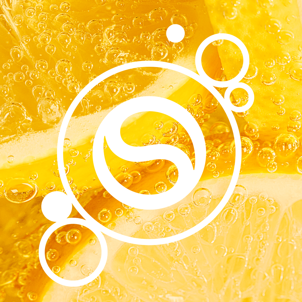 Sodastream brand logo with Lemonade background