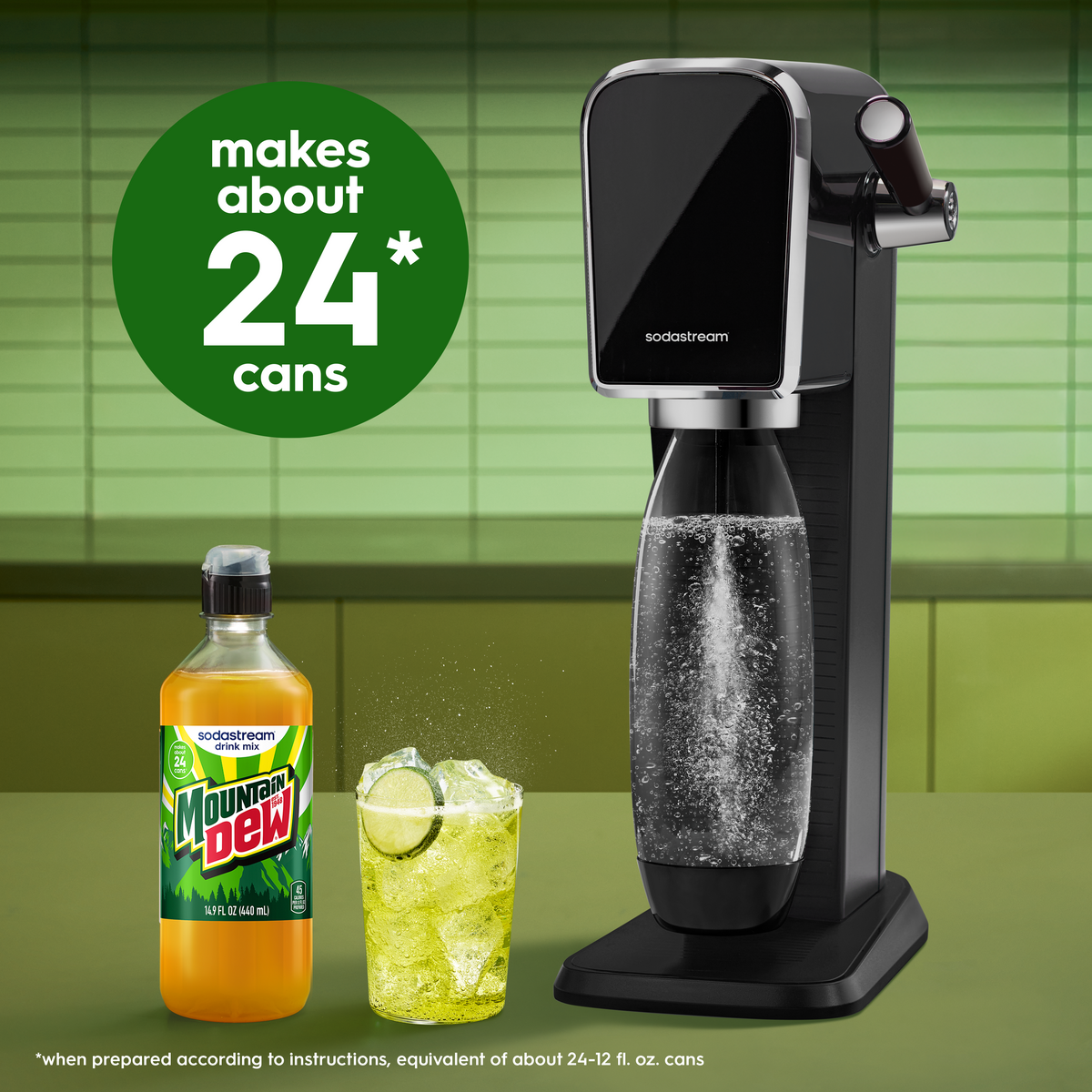 SodaStream® 4 Pack MTN DEW® Syrup Drink Mix