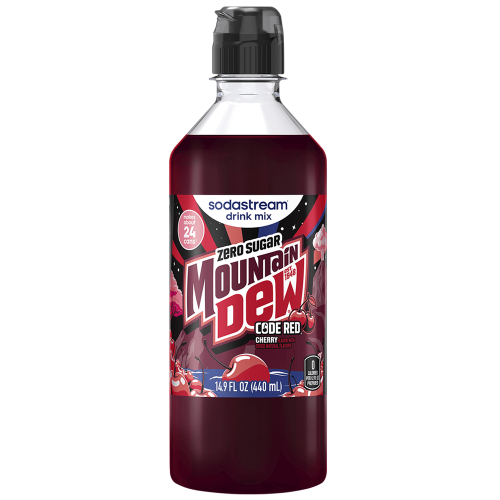 Sodastream Mountain Dew Code Red Zero Syrup Drink Mix – SodaStream